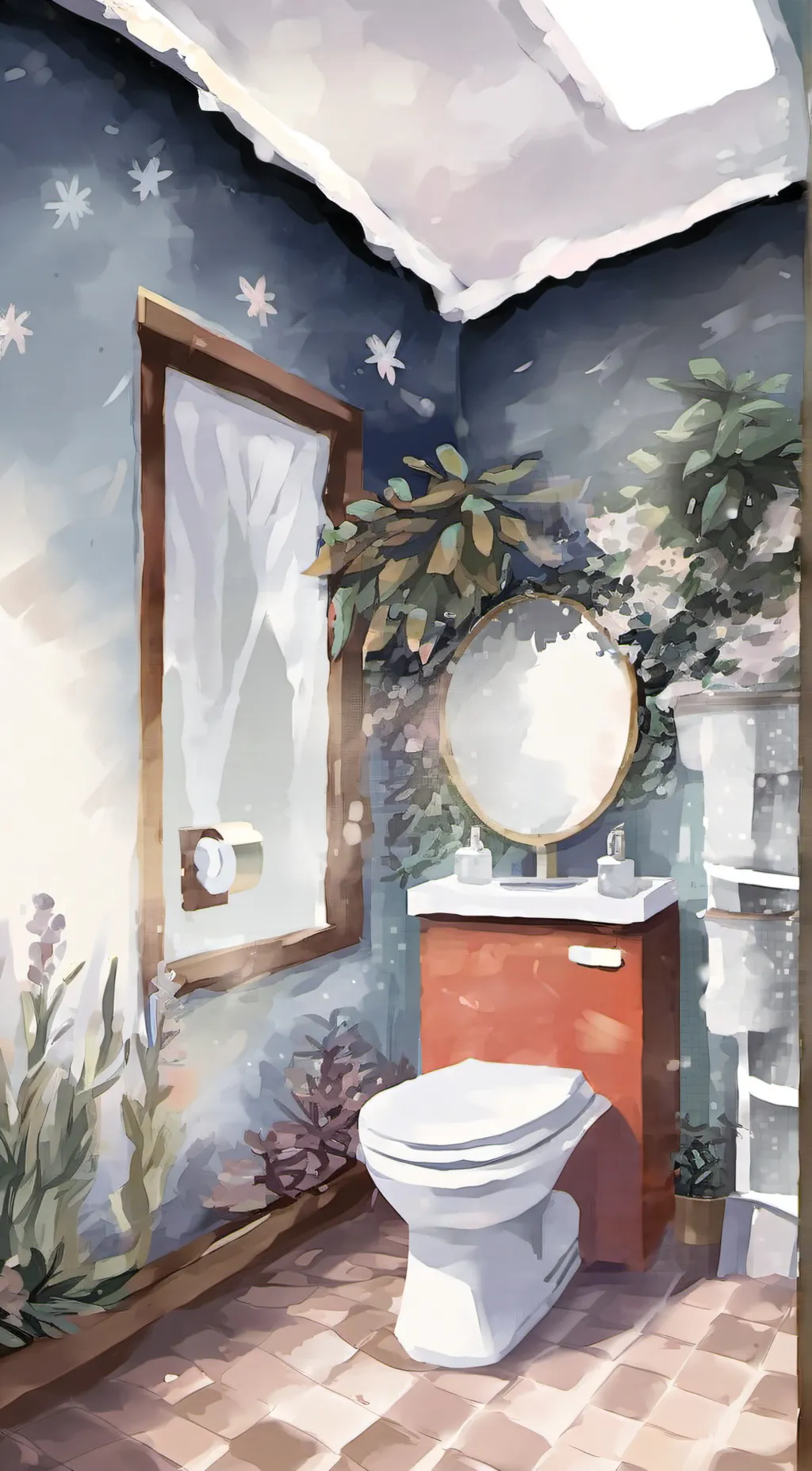 ai character: skibidi toilet  background