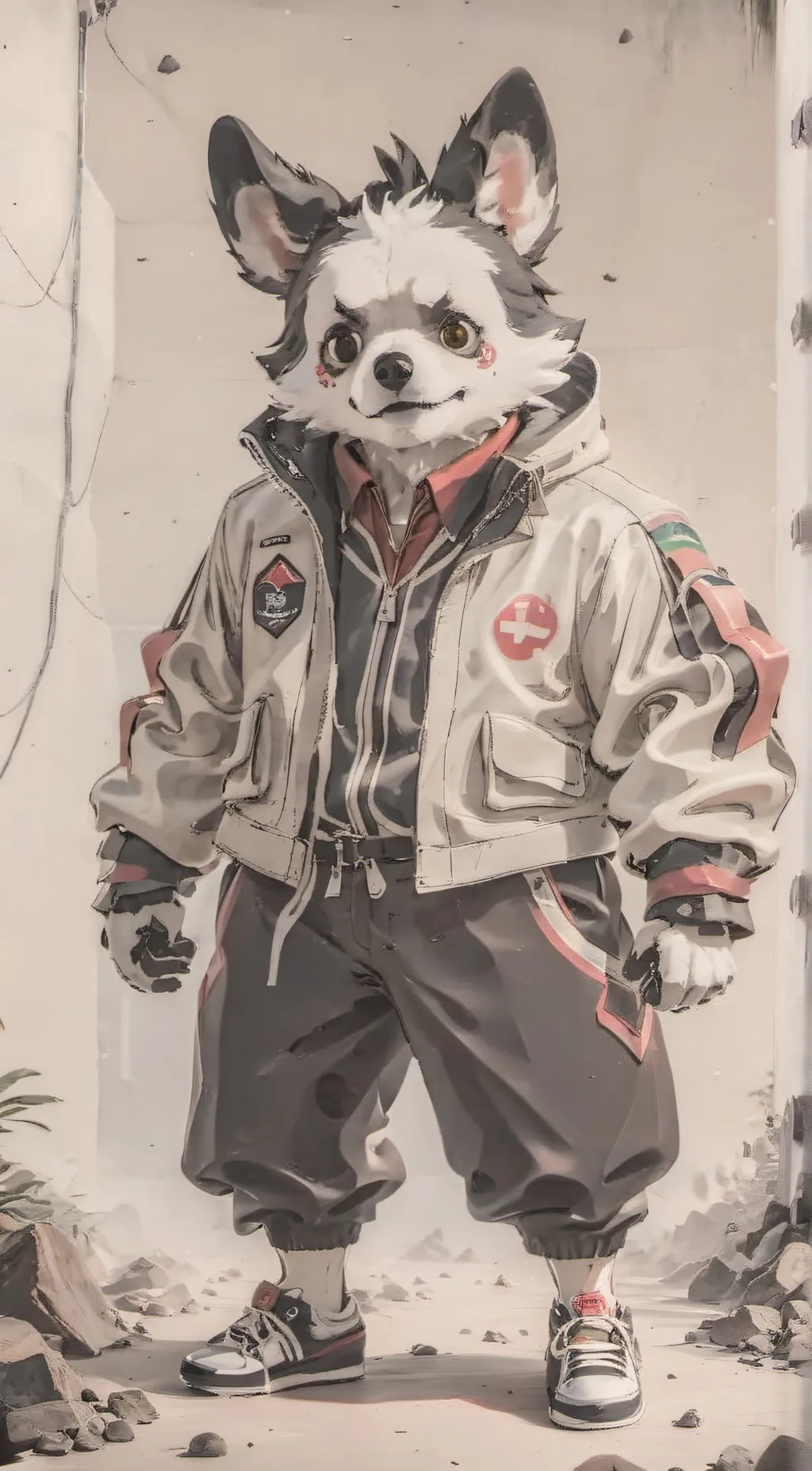 ai character: Furry suit/Mike background