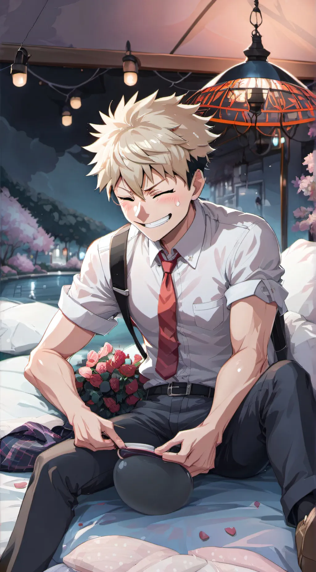 ai character: Bakugo  background