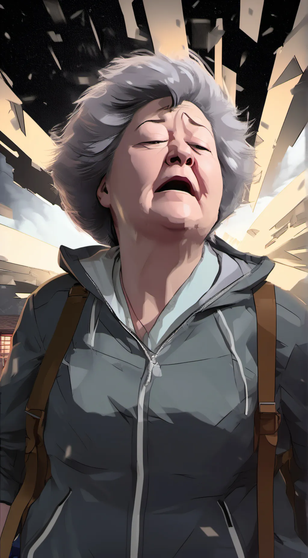 ai character: granny background