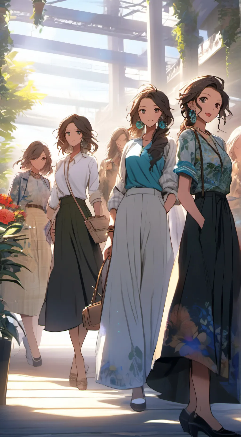 ai character: Girls only world background