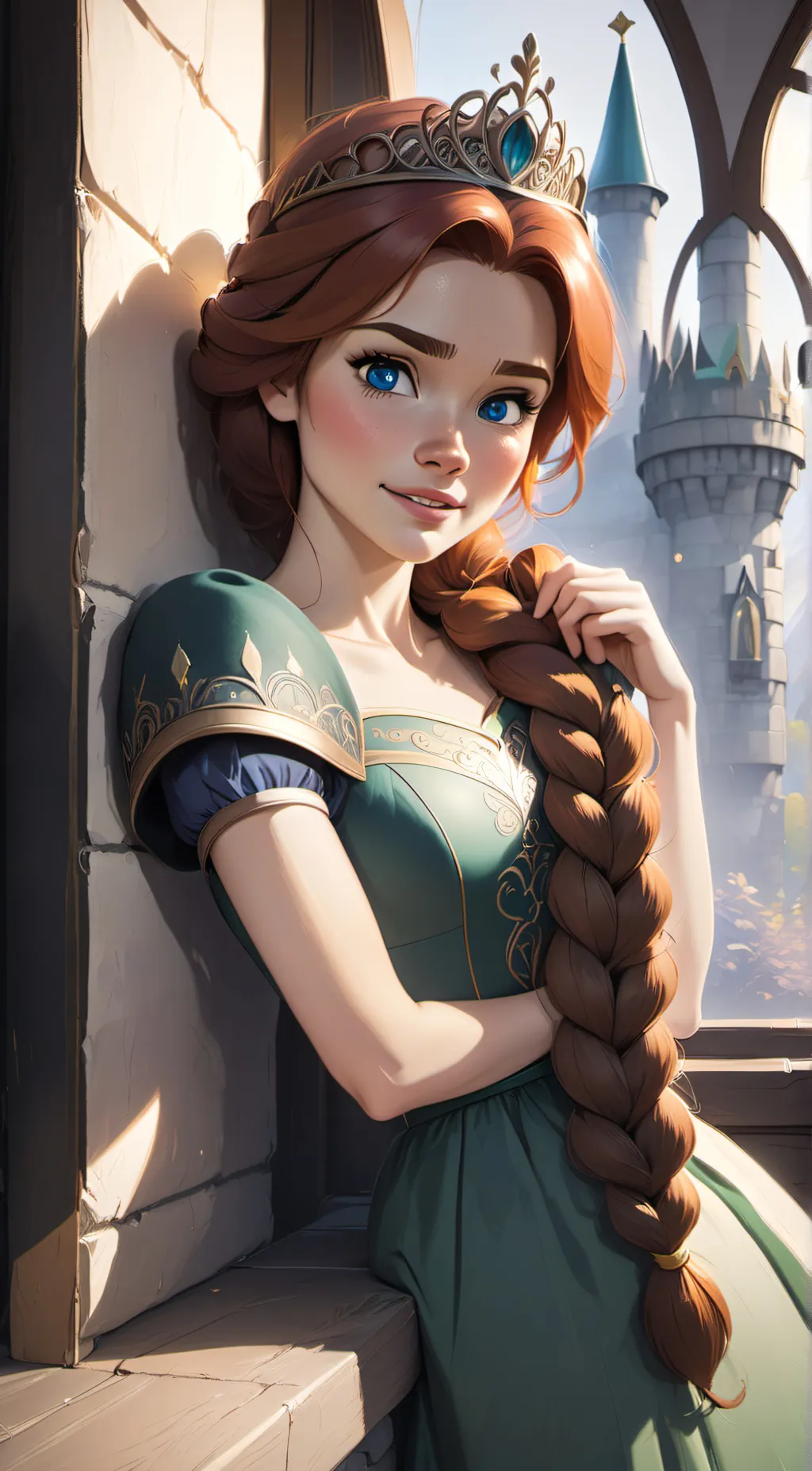ai character: Princess Fiona  background