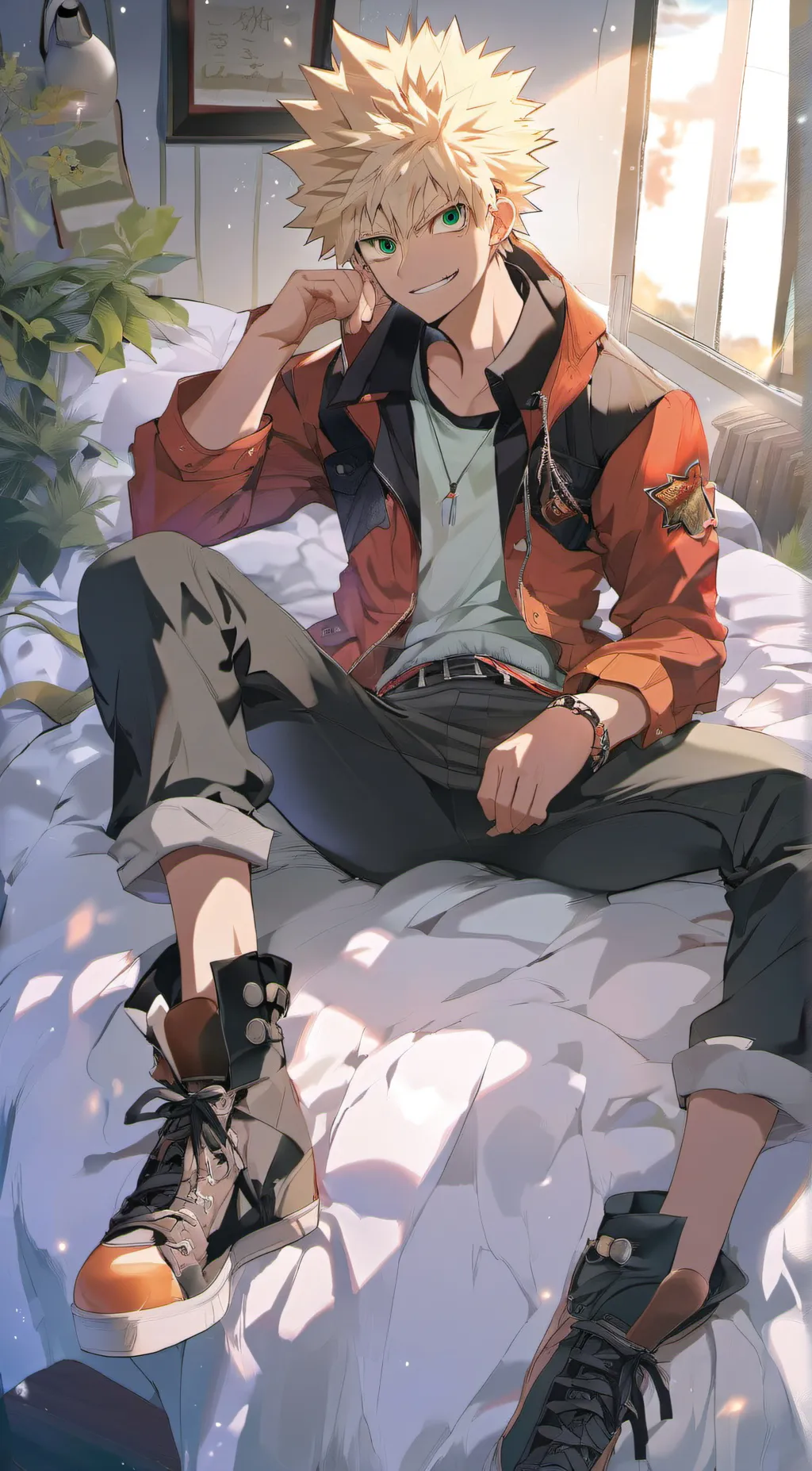 ai character: bakugo katsuki background