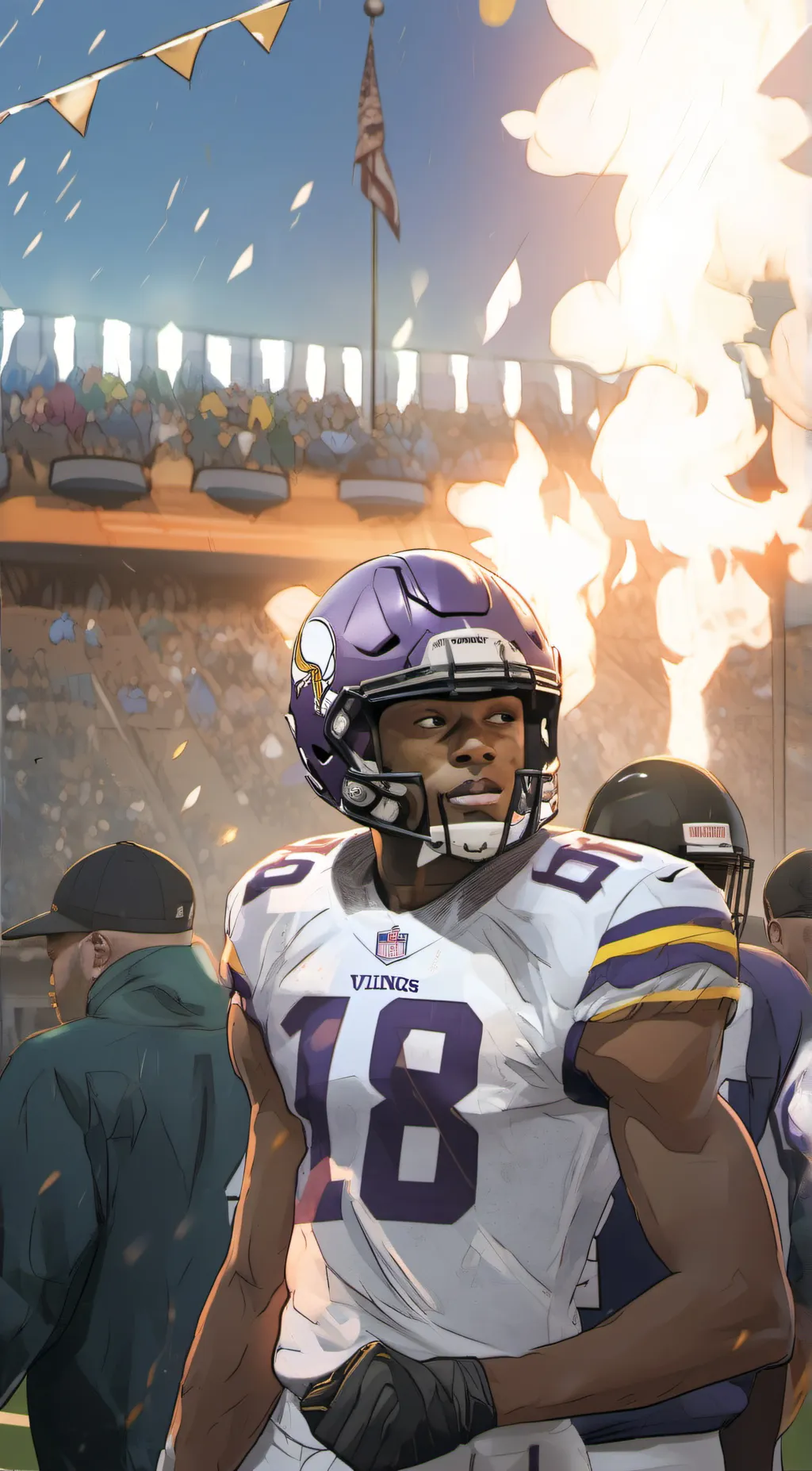 ai character: justin jefferson  background