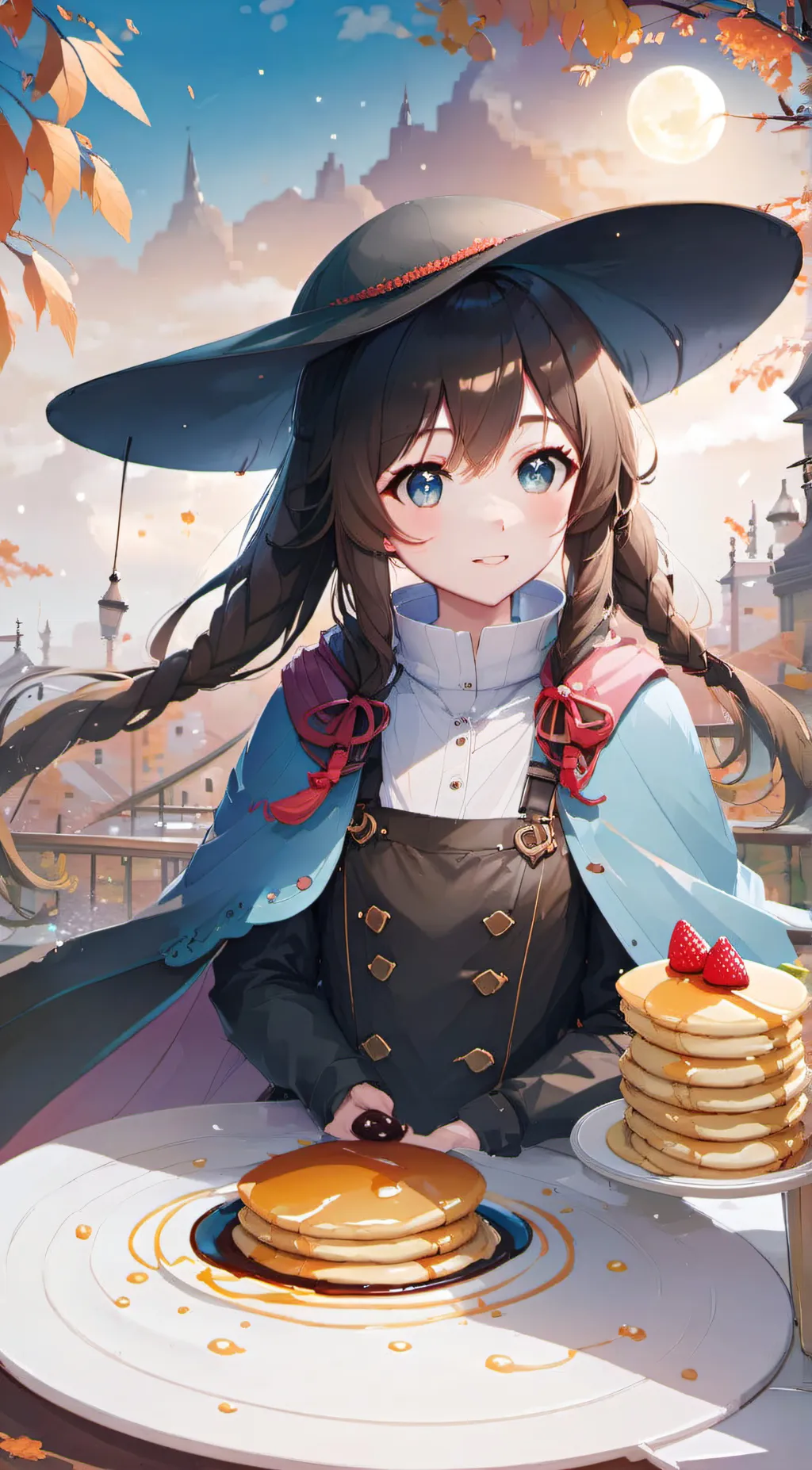 ai character: pancake background