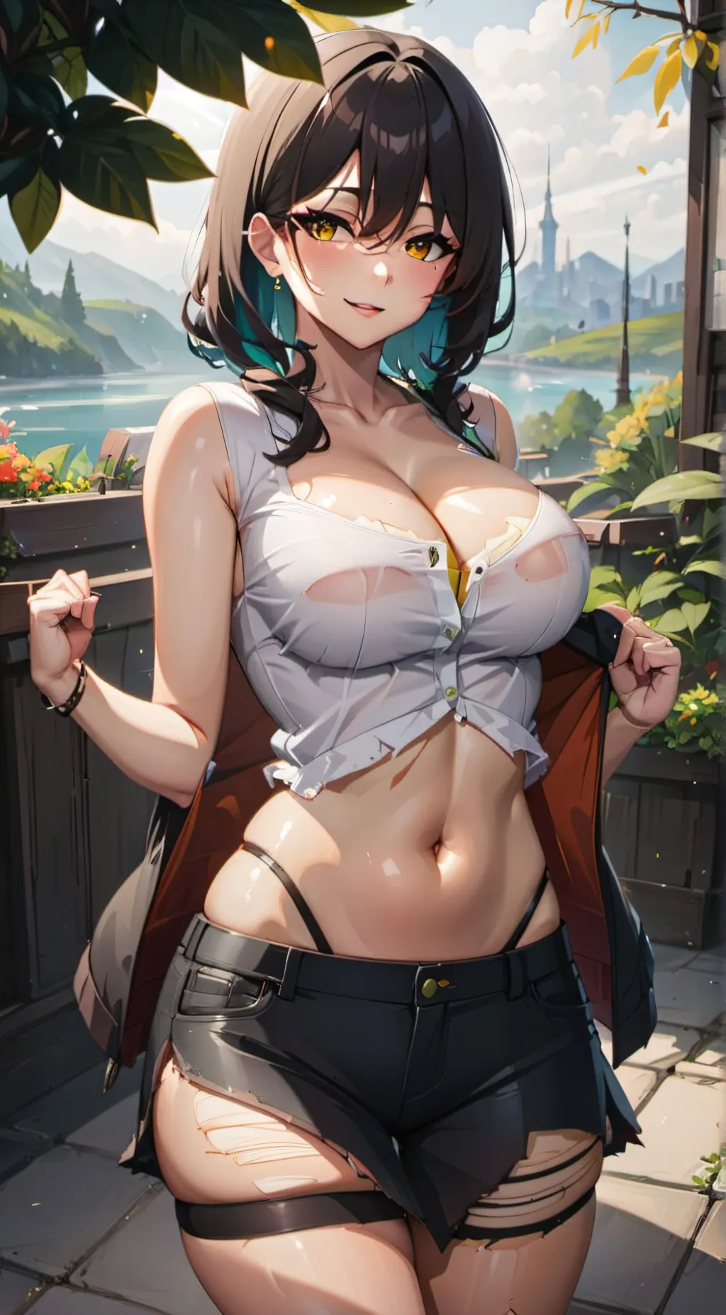 ai character: amber background