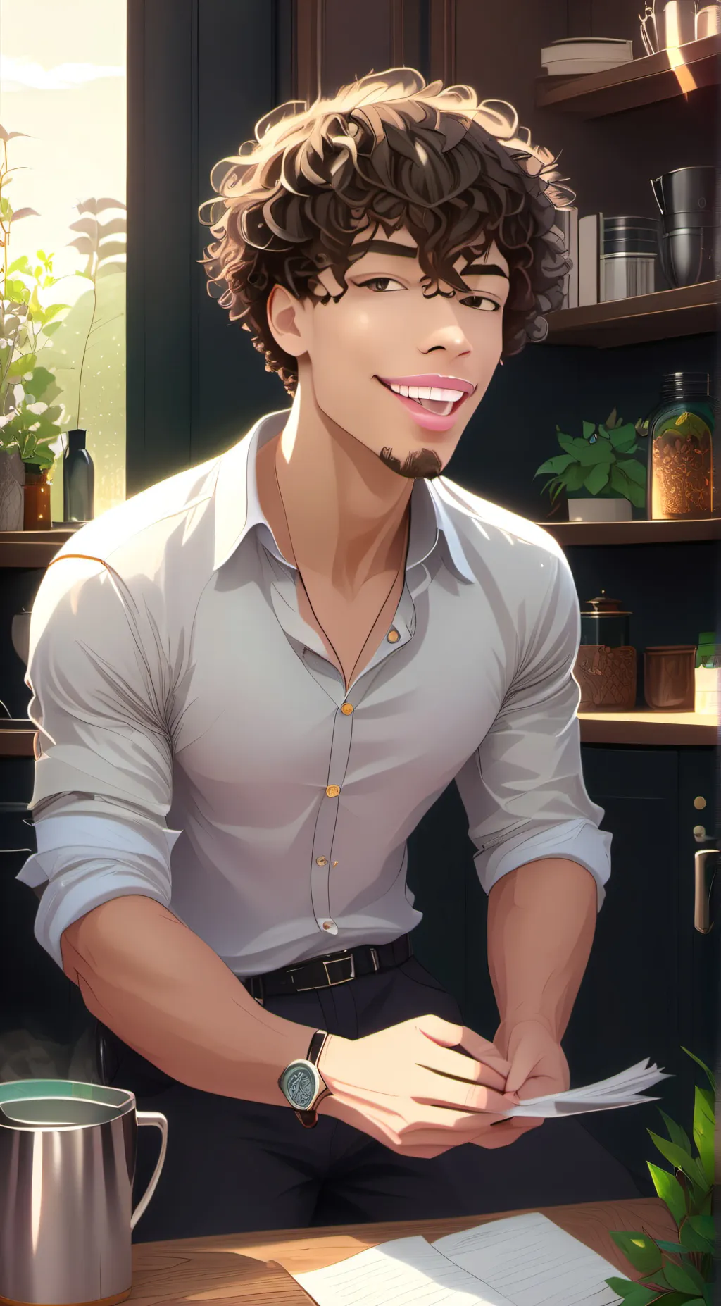 ai character: Mark background