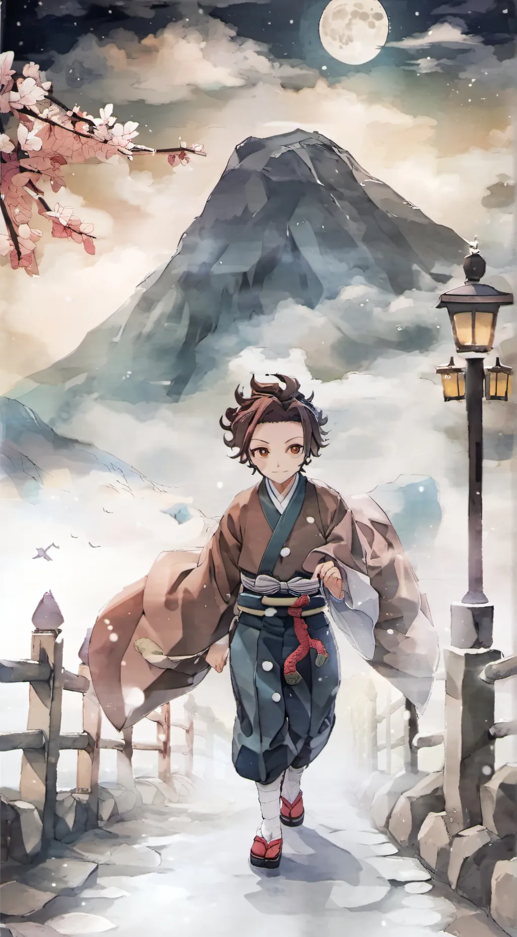 ai character: tanjiro background