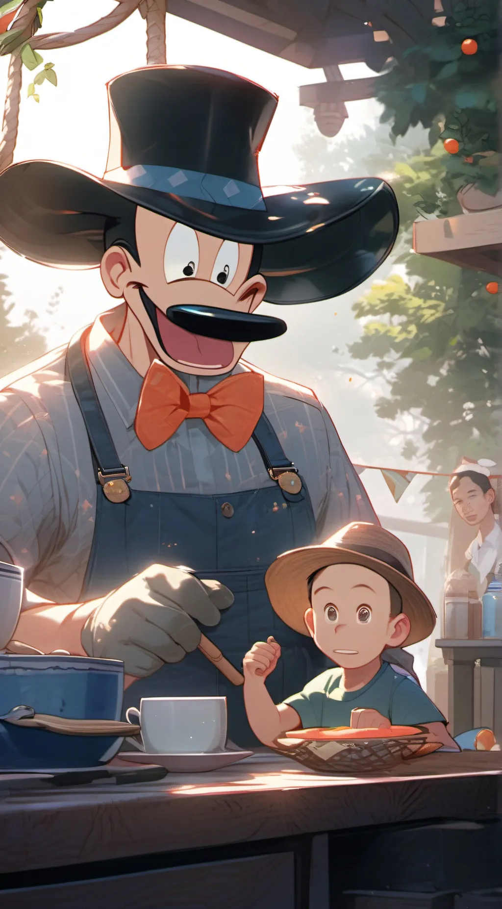 ai character: goofy ahh uncle  background