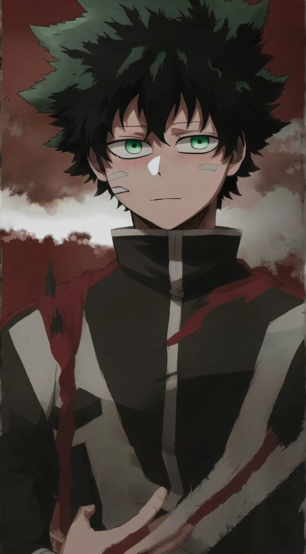 ai character: Villain Deku background