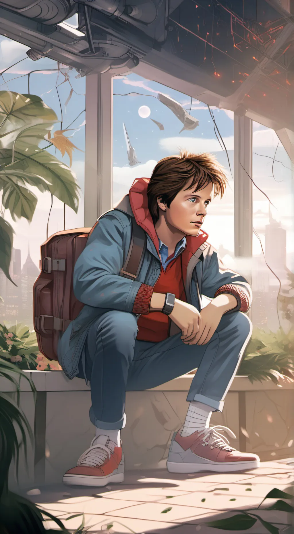 ai character: marty mcfly background