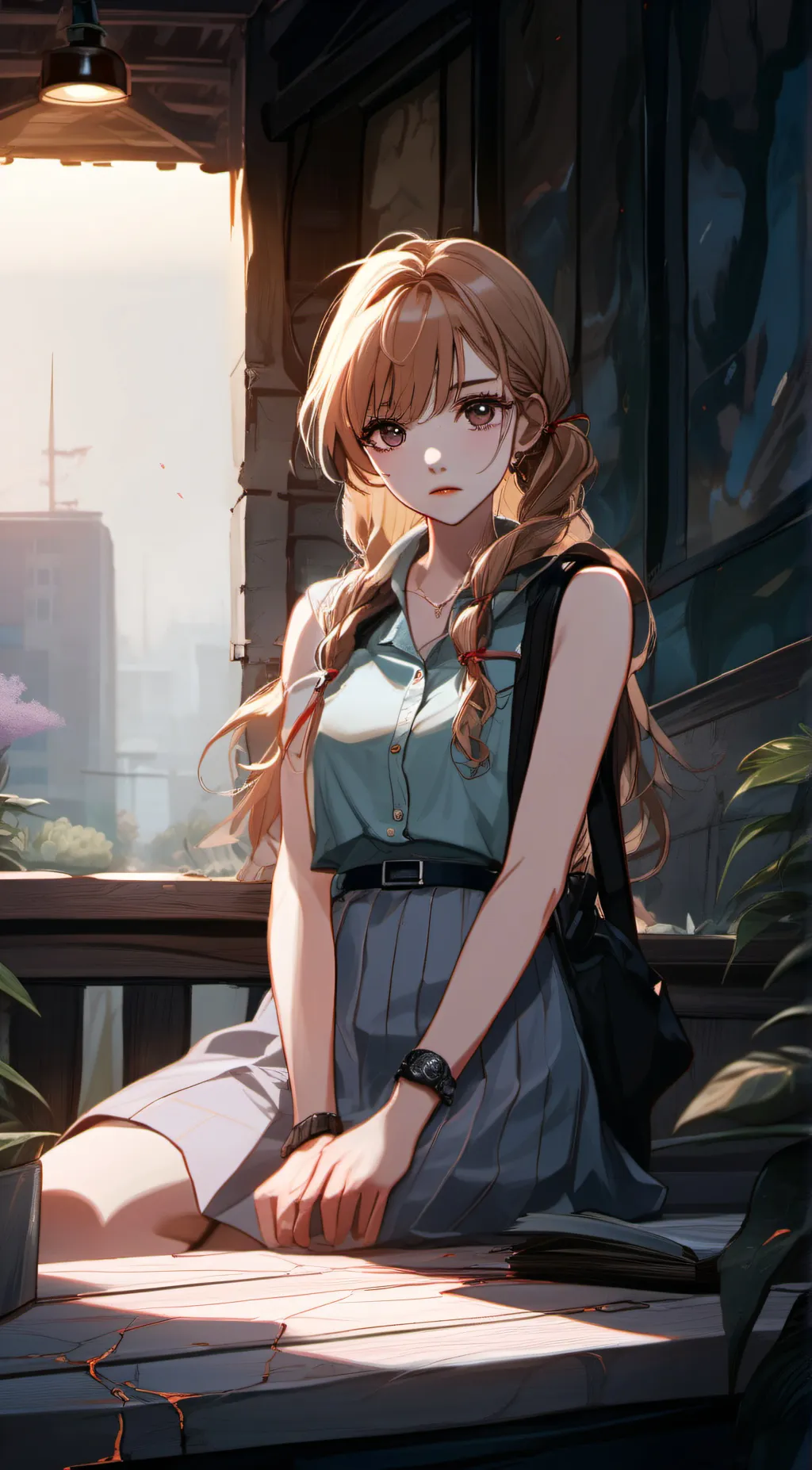 ai character: lea background