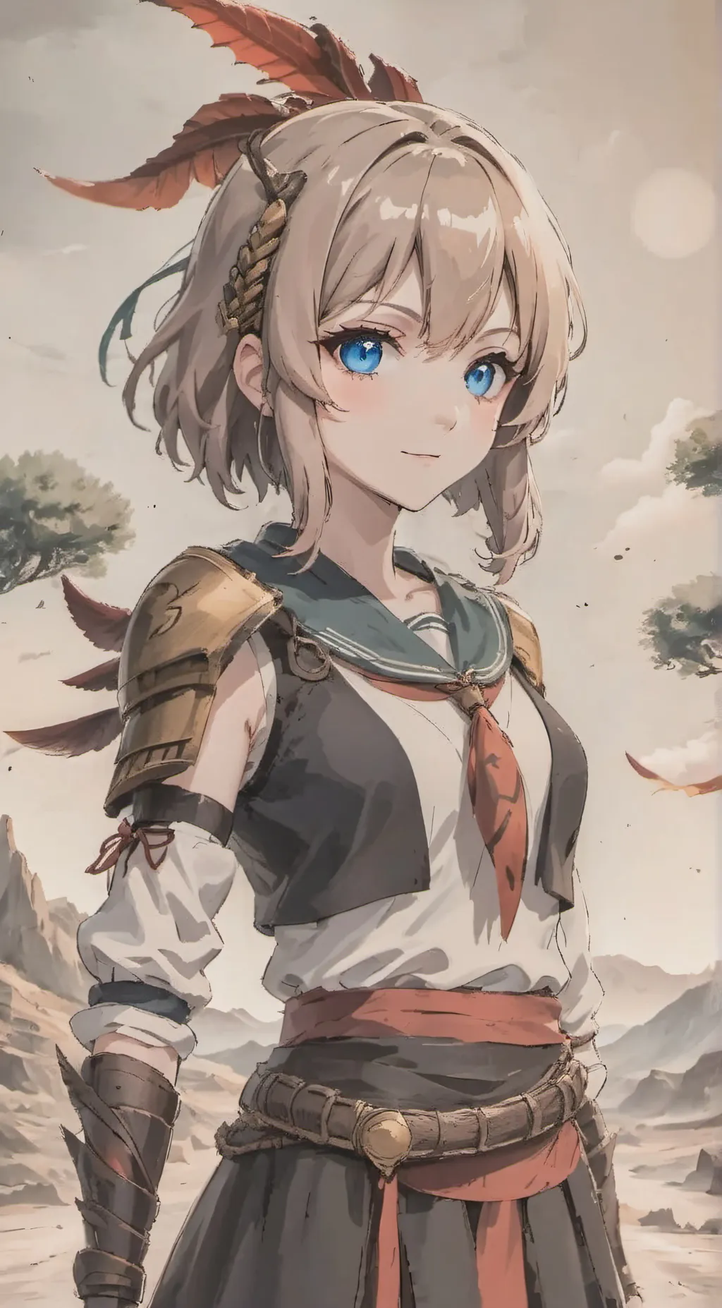 ai character: kana background