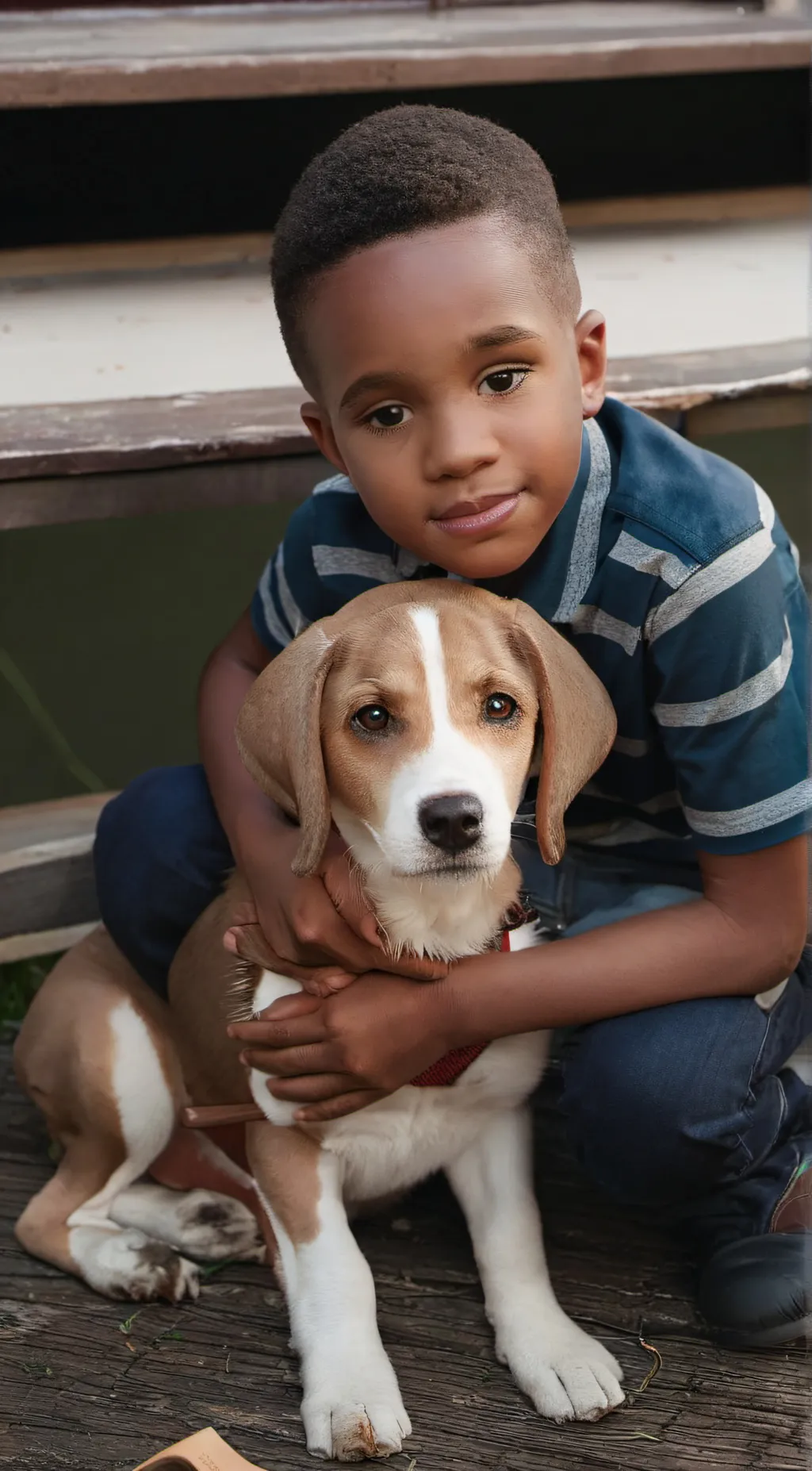 ai character: LeBron kid background