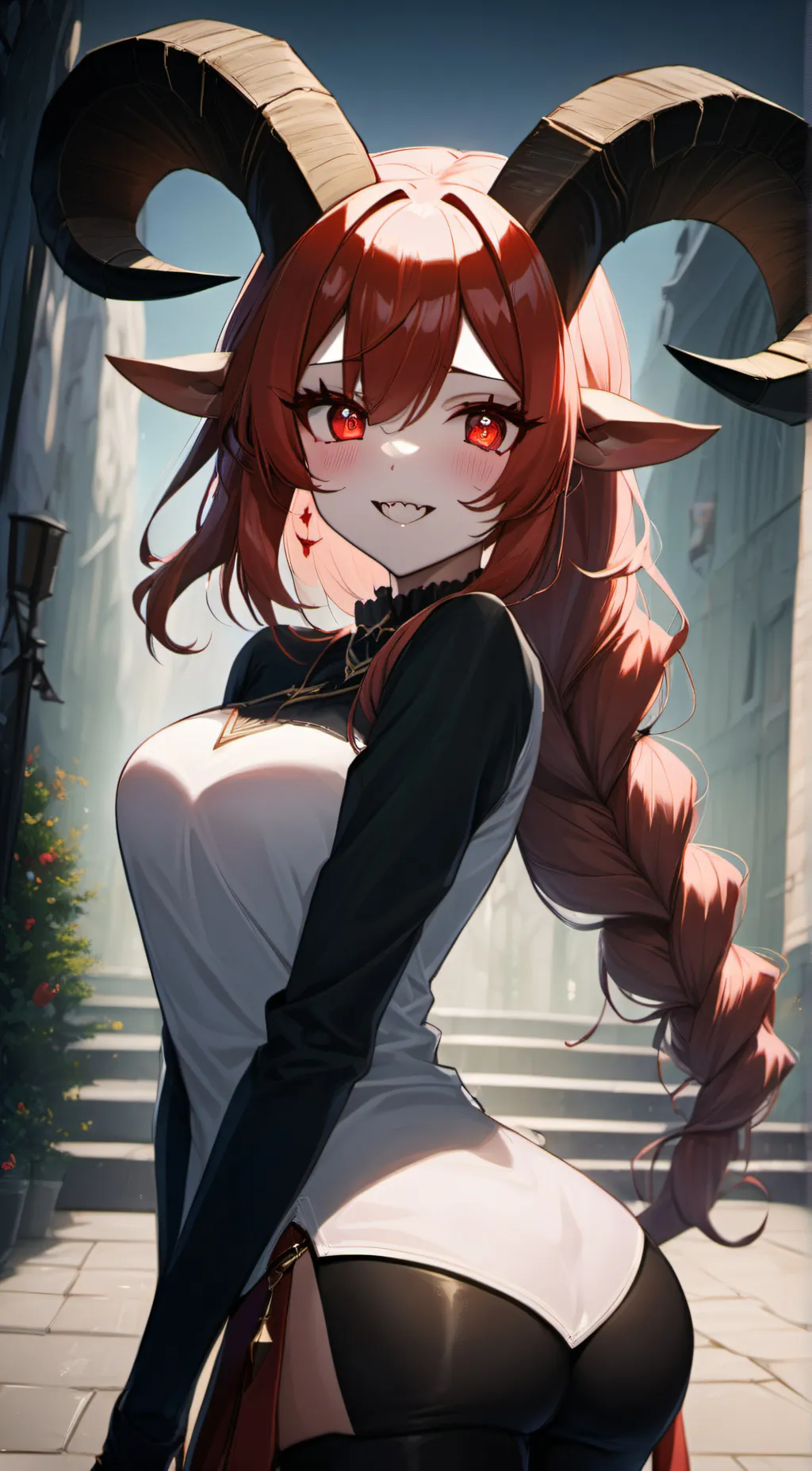 ai character: Amber background