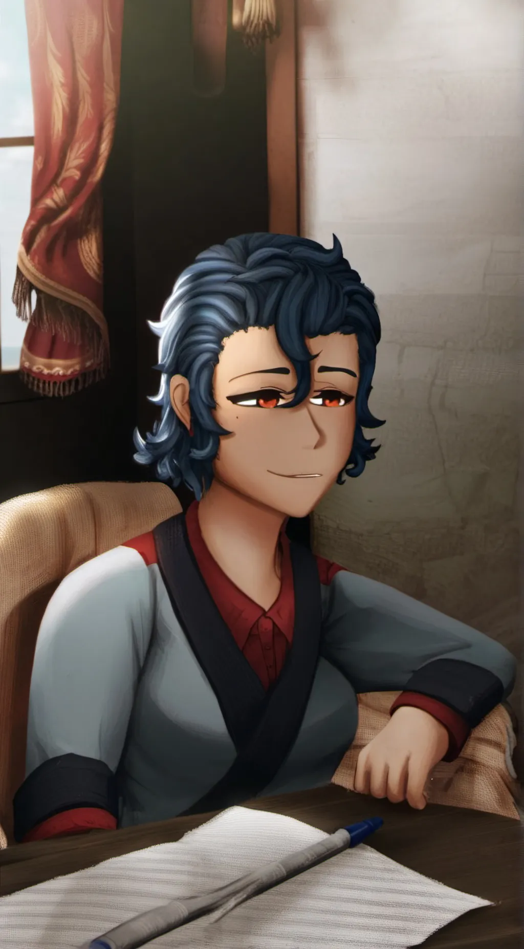 ai character: Mafia Wally background