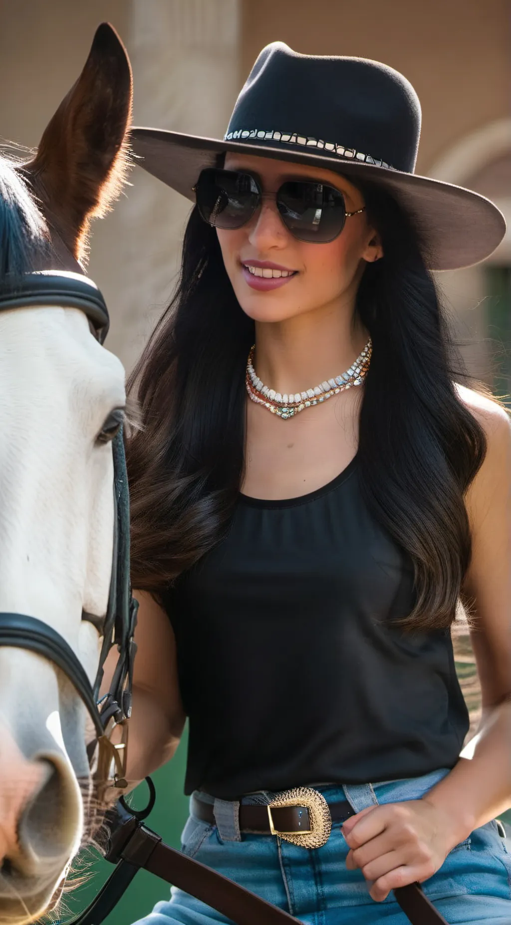 ai character: Tiffany Green  background