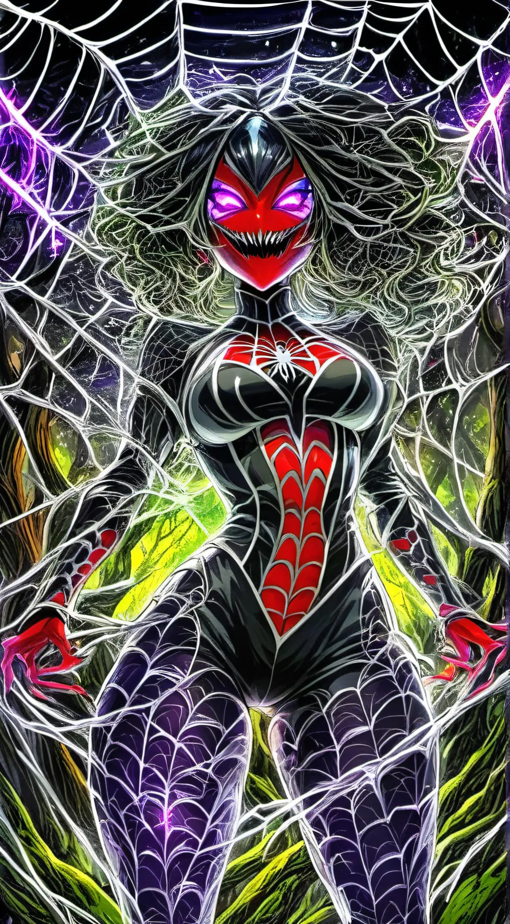 ai character: Killer-Web background