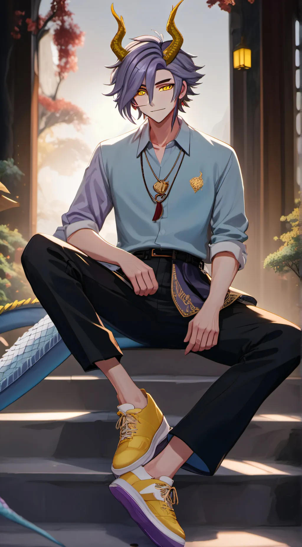 ai character: 💜Mark💜 background