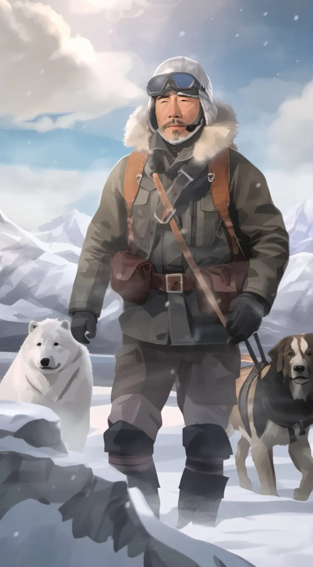 ai character: Allo  background