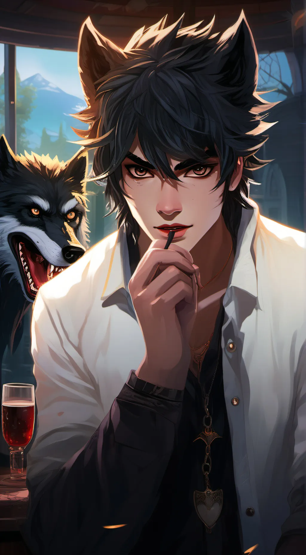 ai character: sam  background