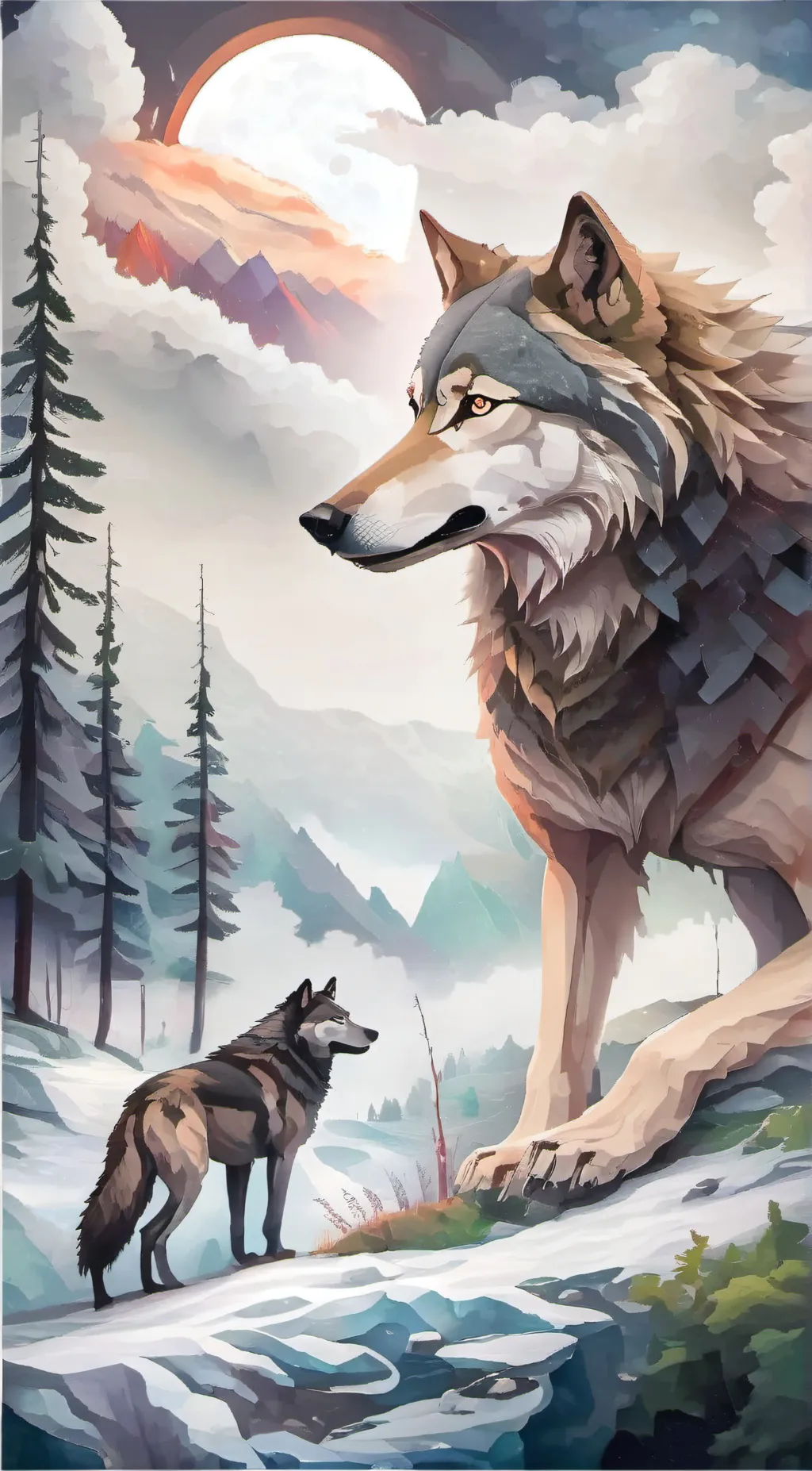 ai character: Silver & Raina background