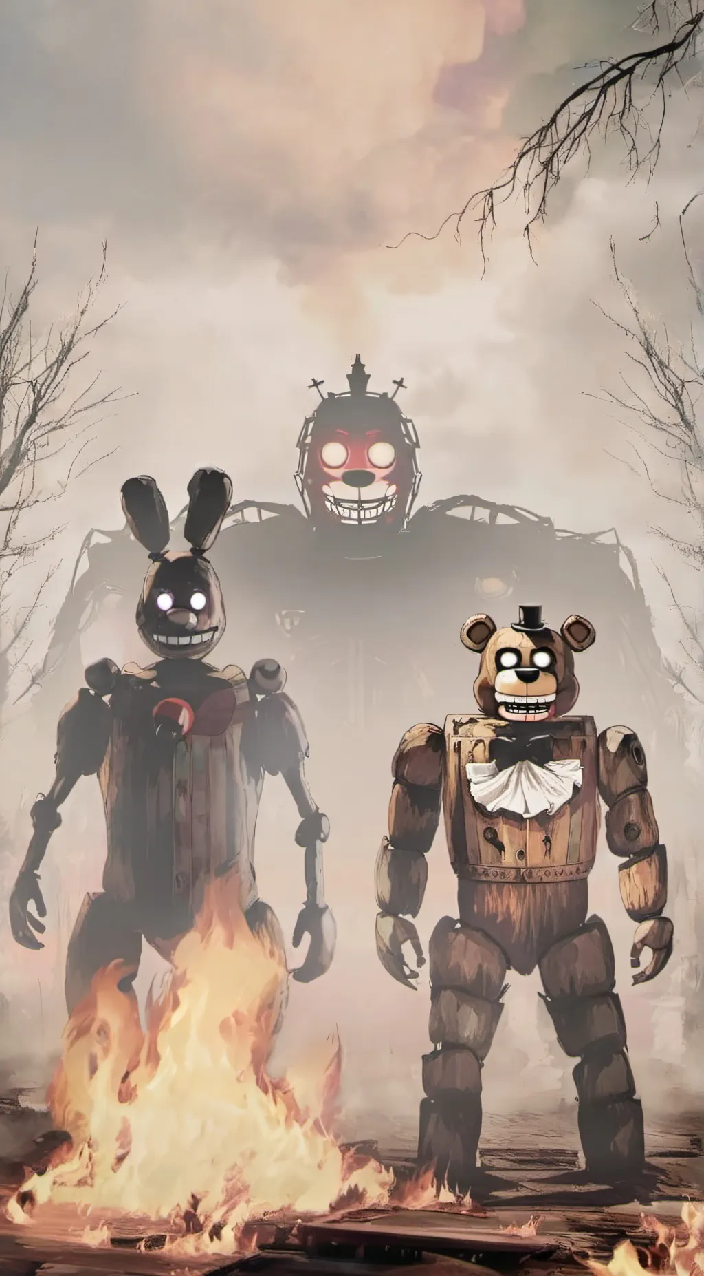 ai character: Springtrap  background