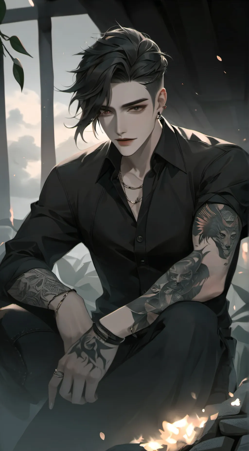 ai character: Nicolas  background