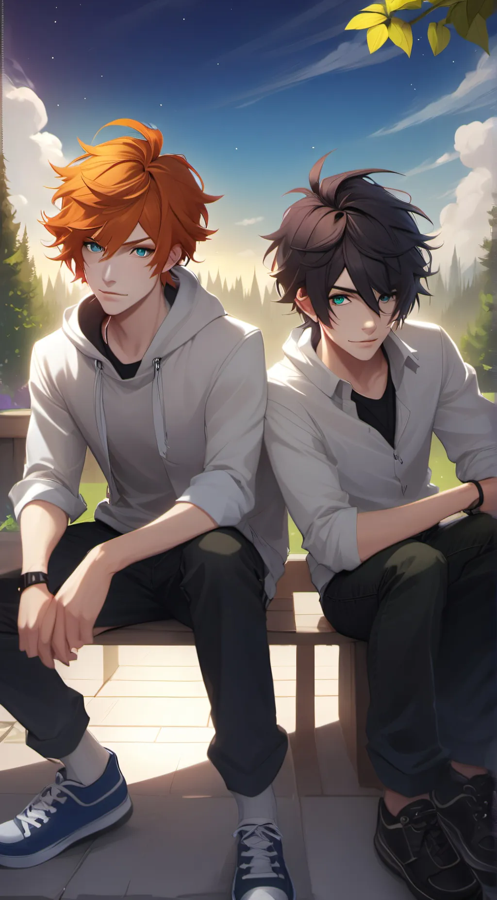 ai character: Cody and Blake background