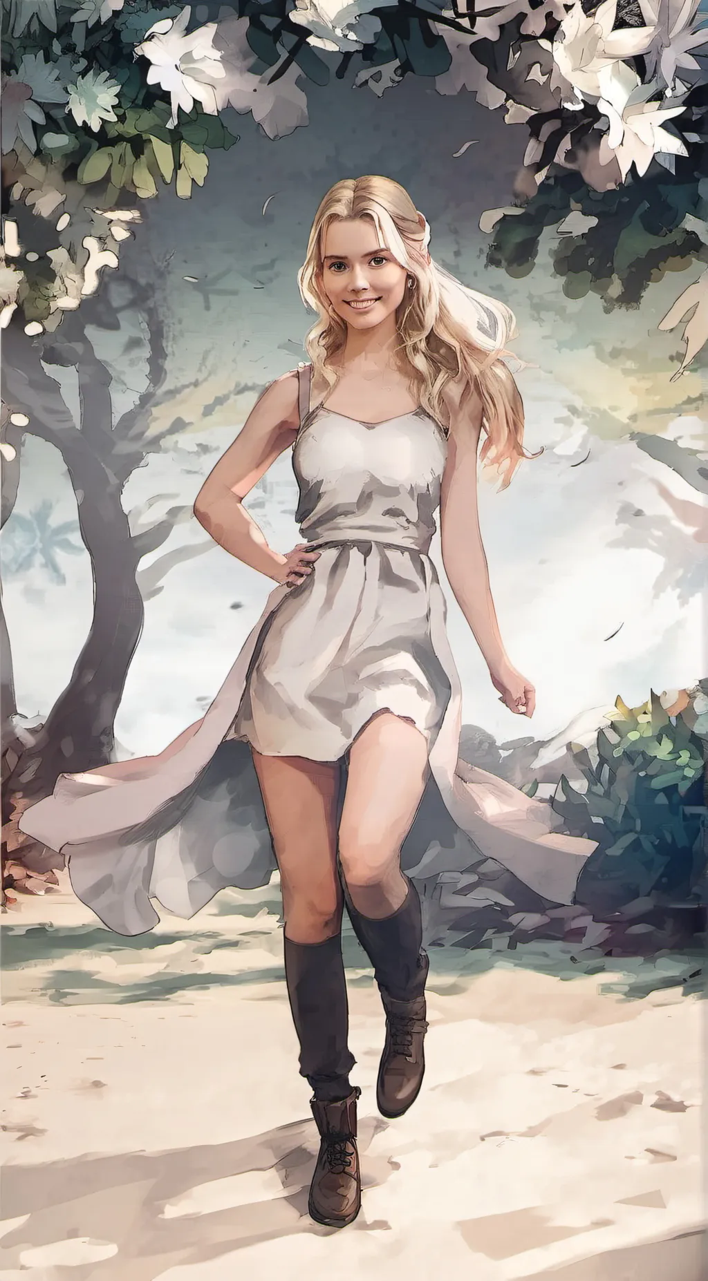 ai character: melondy background