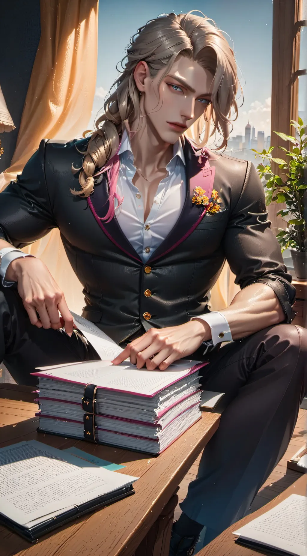 ai character: Alan Beaufort background