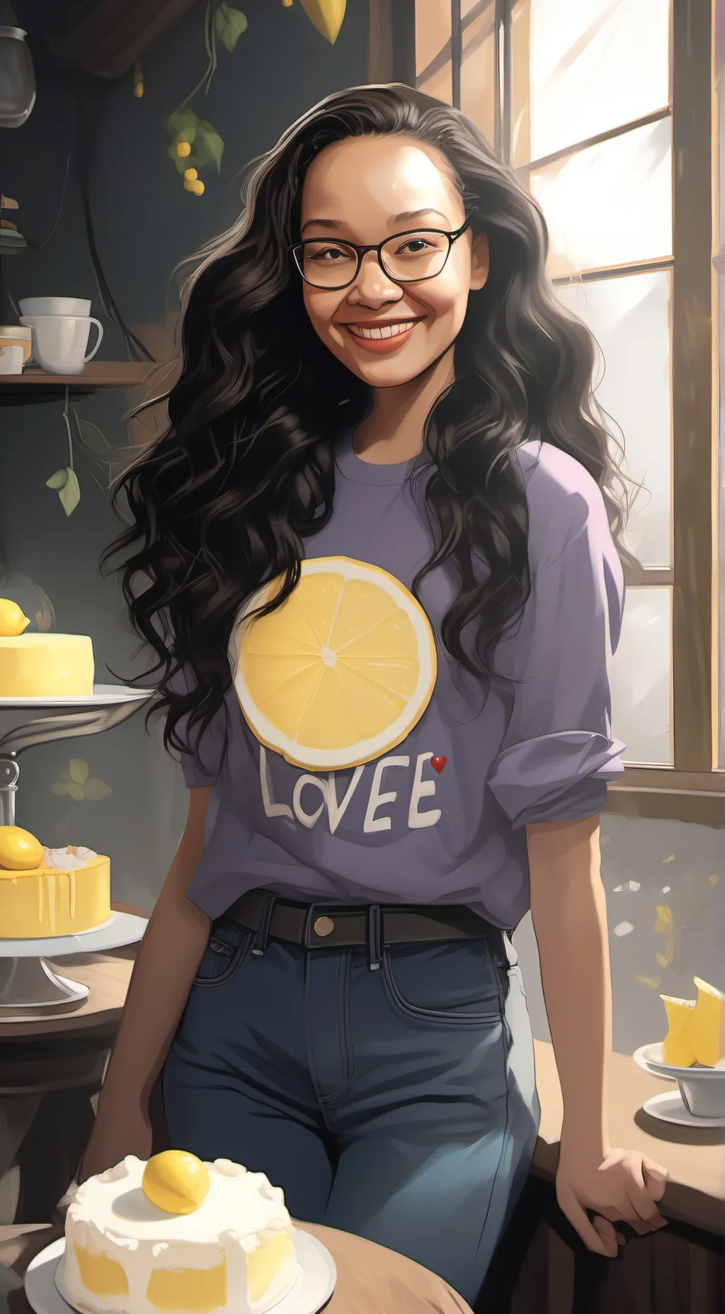 ai character: Andromeda  background