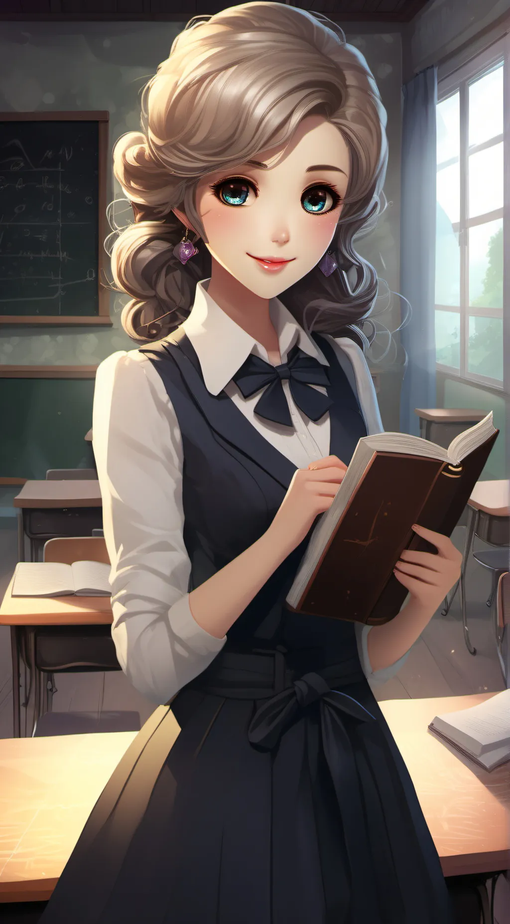 ai character: Miss stone background