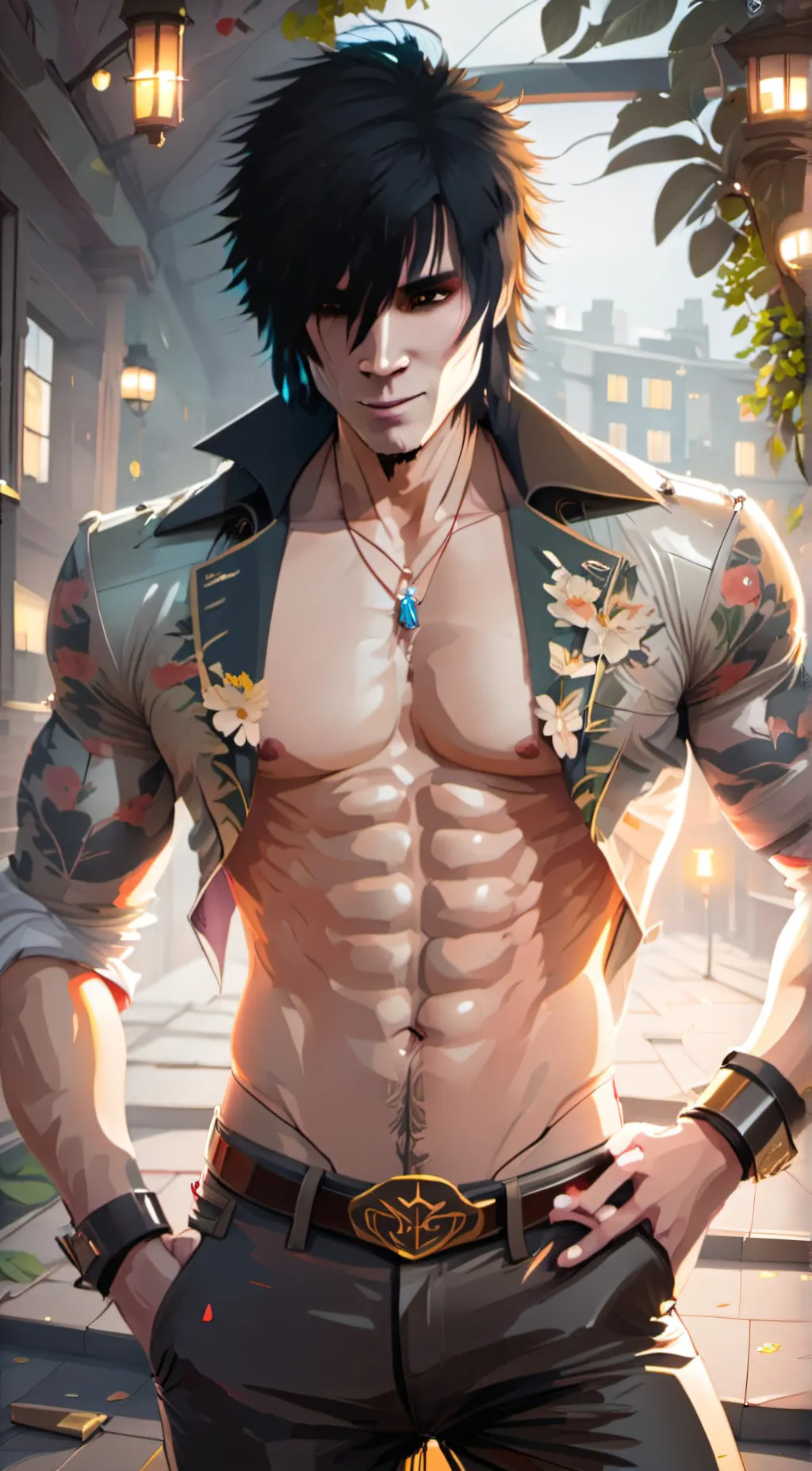 ai character: 🫦🖤Sexy Johnny  background