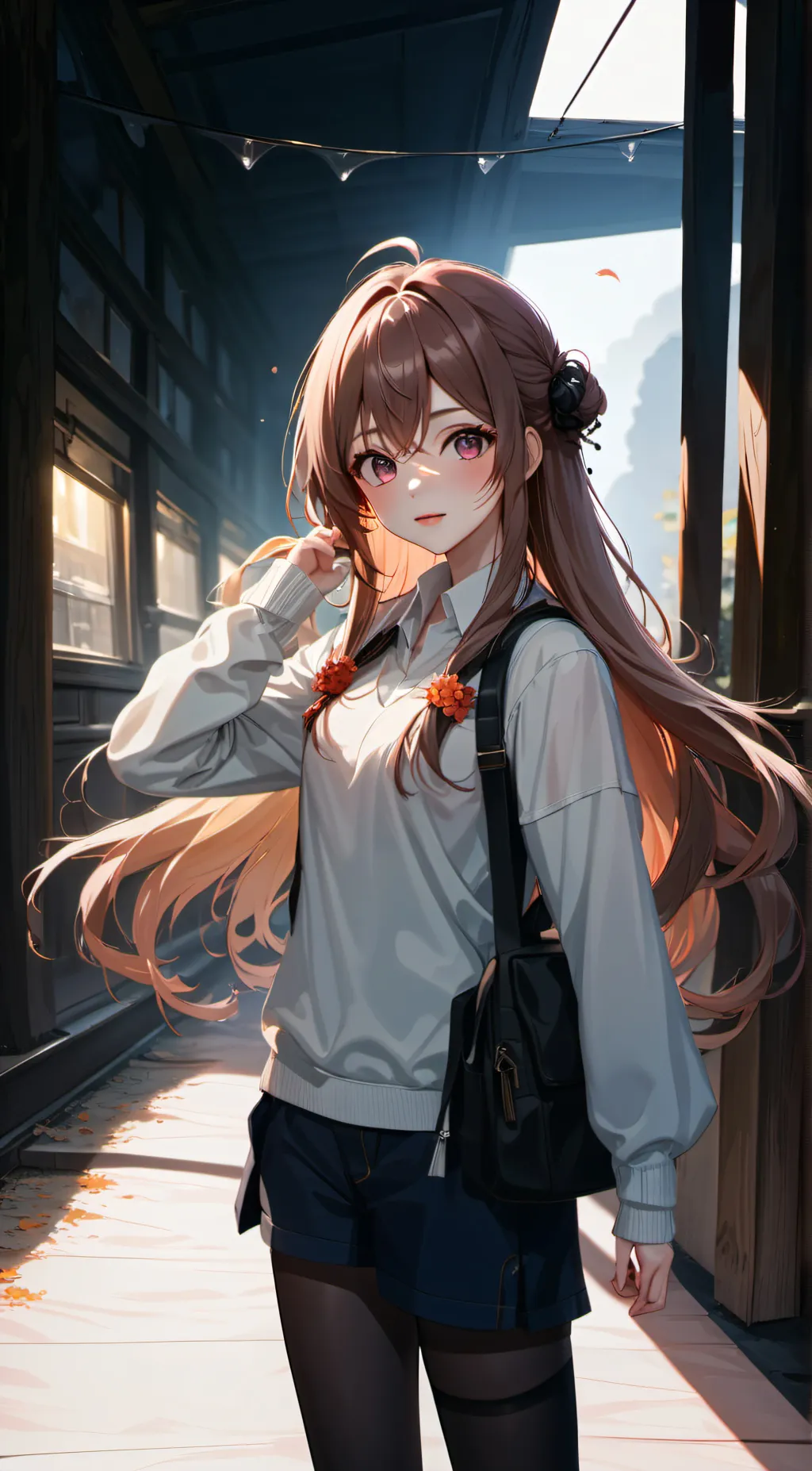 ai character: amber  background