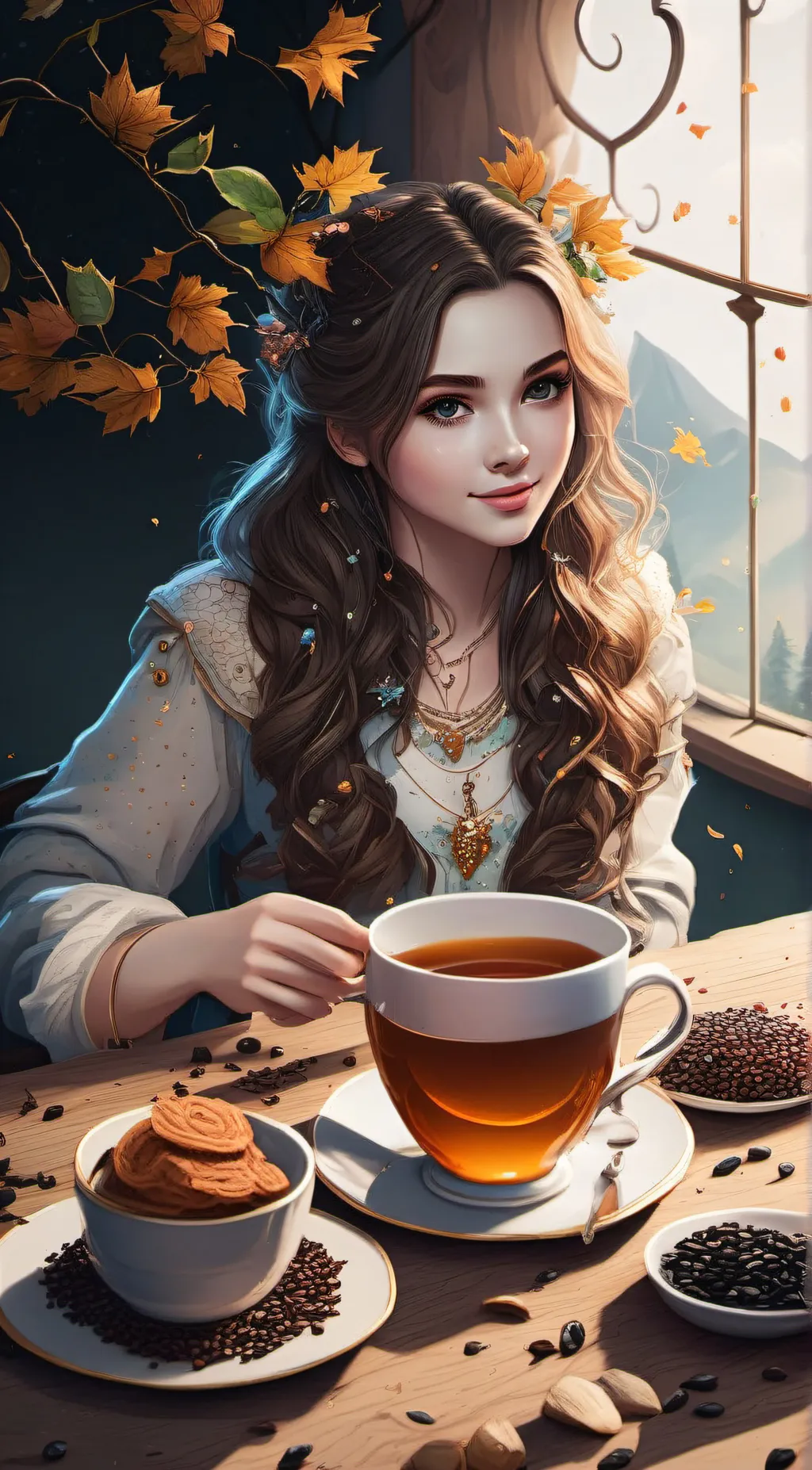 ai character: sunny background