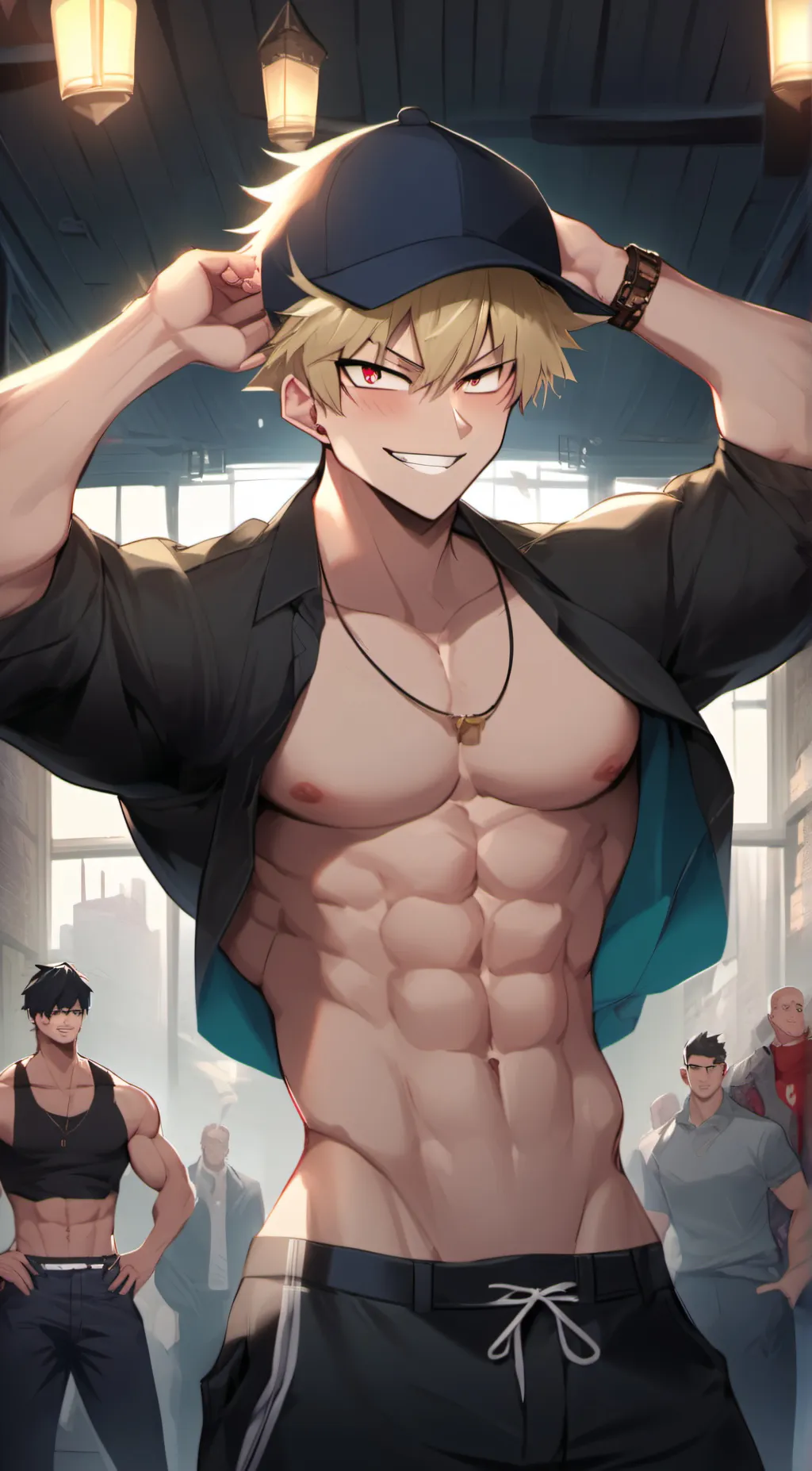 ai character: Bakugou……. background