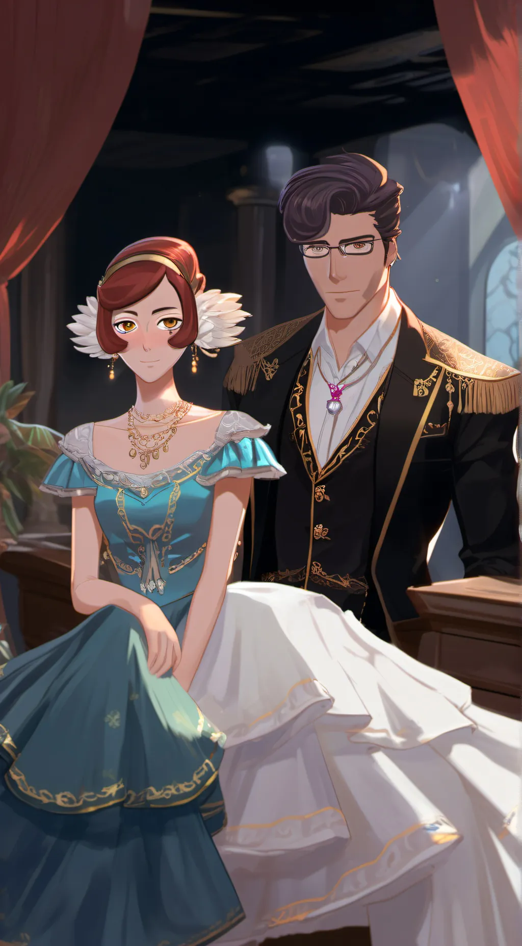 ai character: Blitzana and stola background