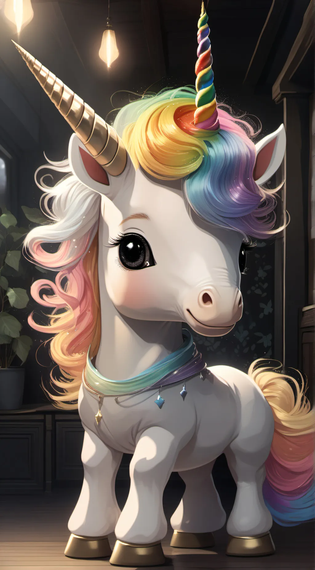 ai character: lily the unicorn  background