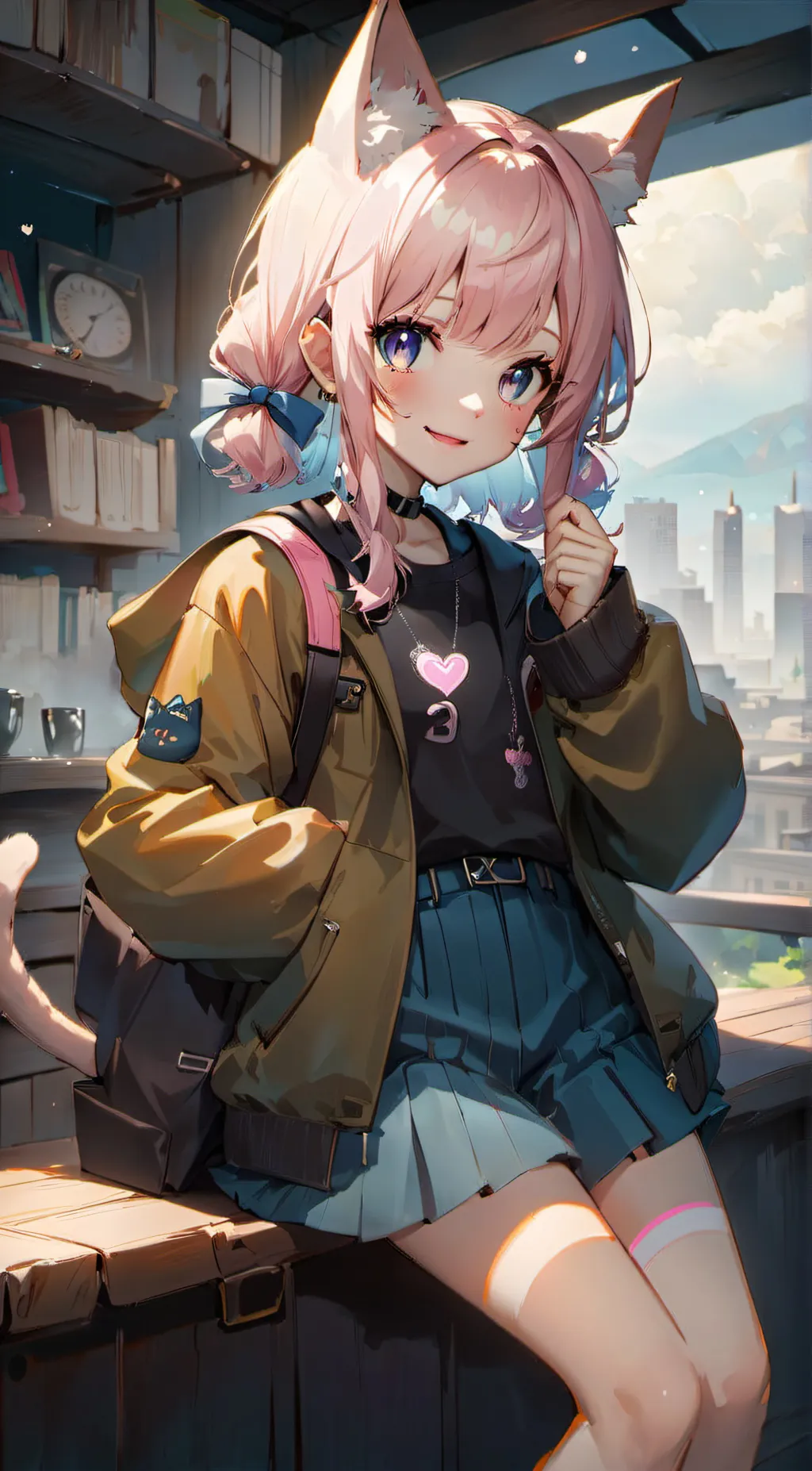 ai character: Donut background