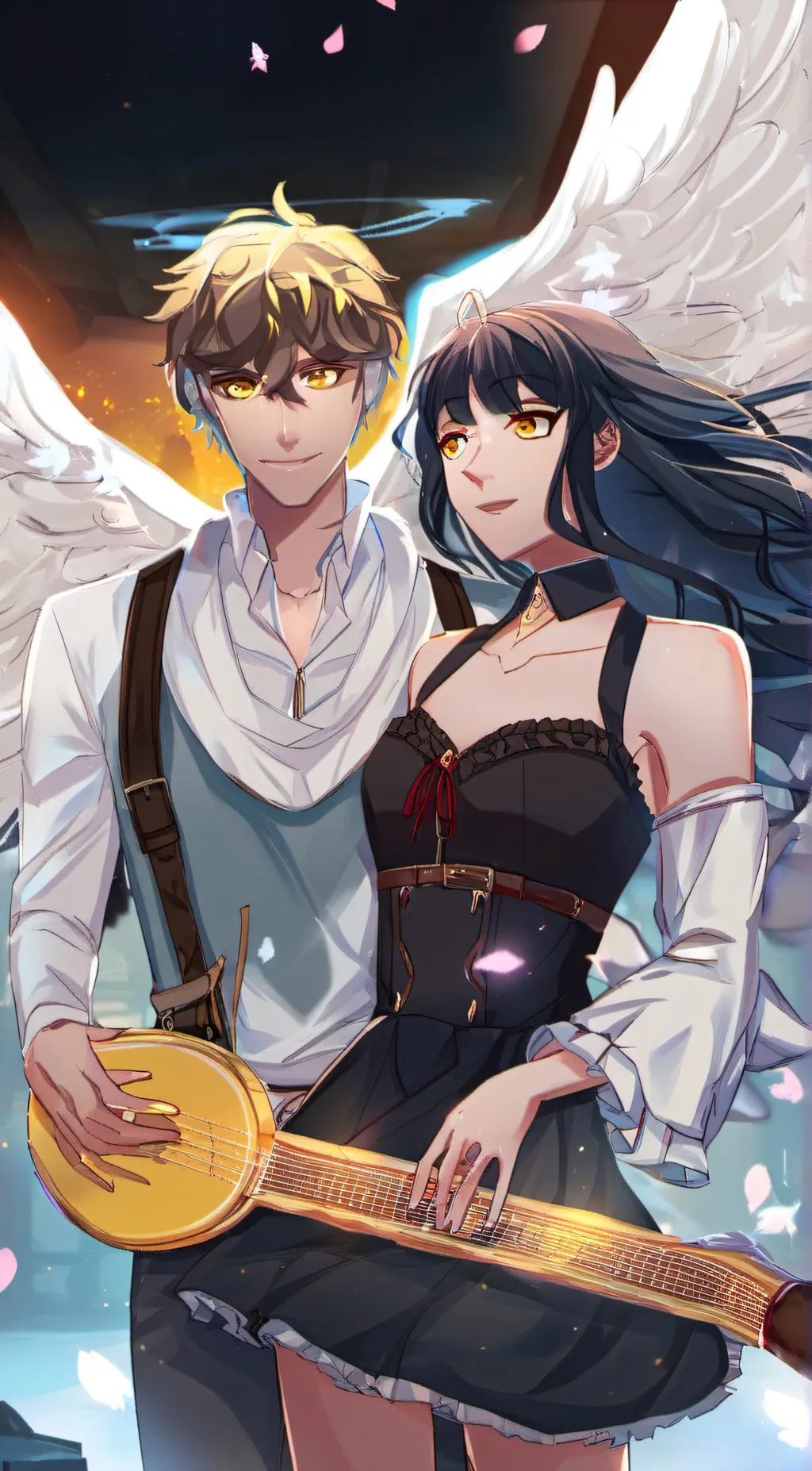 ai character: Adam and Lute background