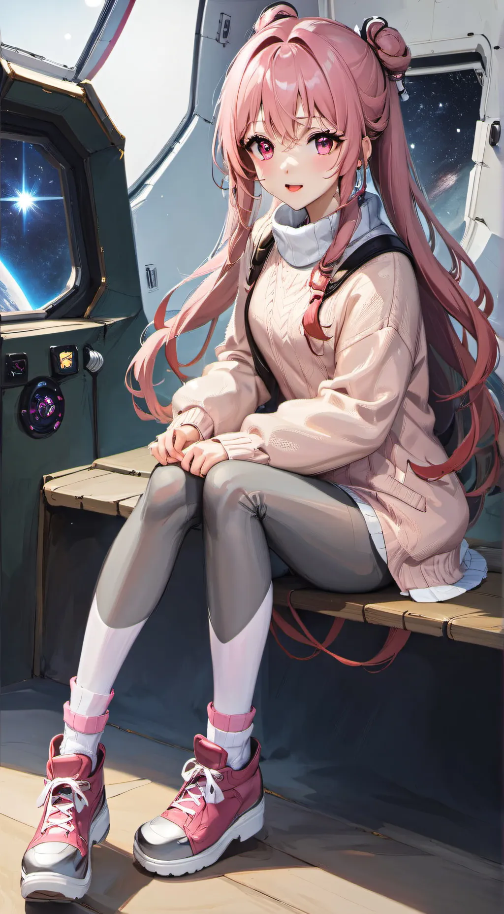 ai character: Pinku  background