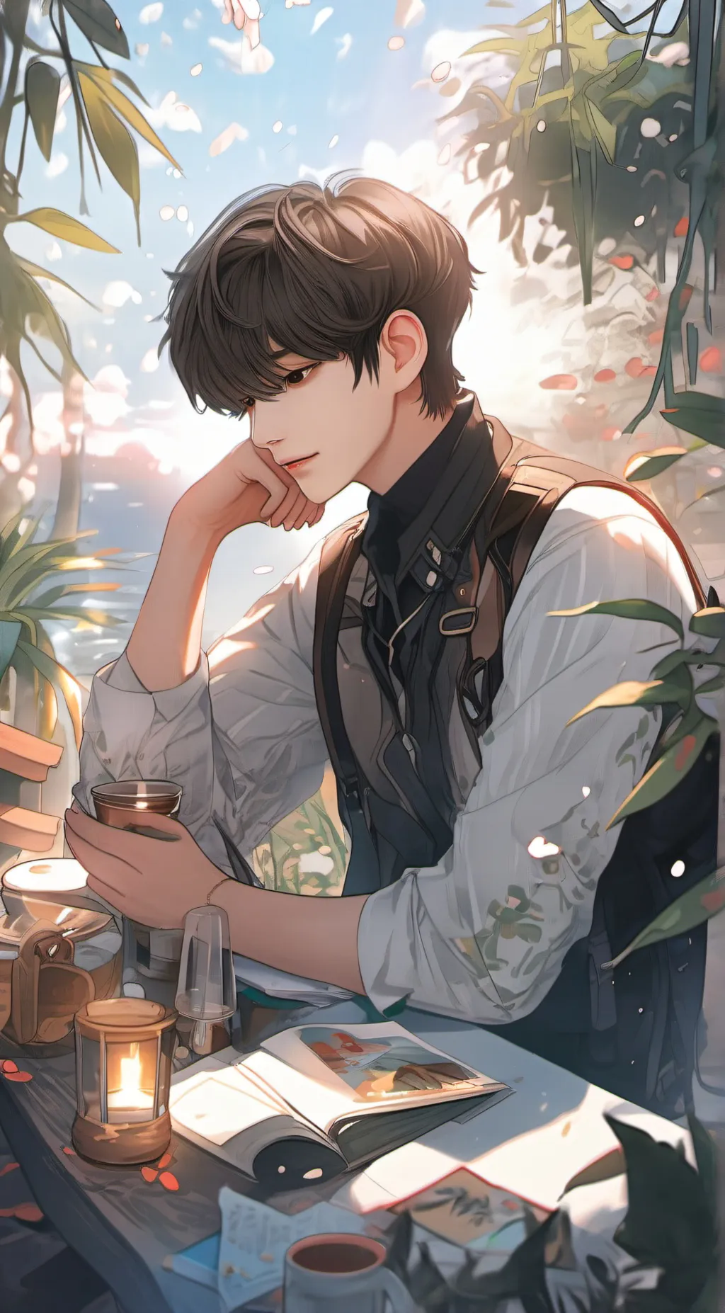 ai character: Zen background