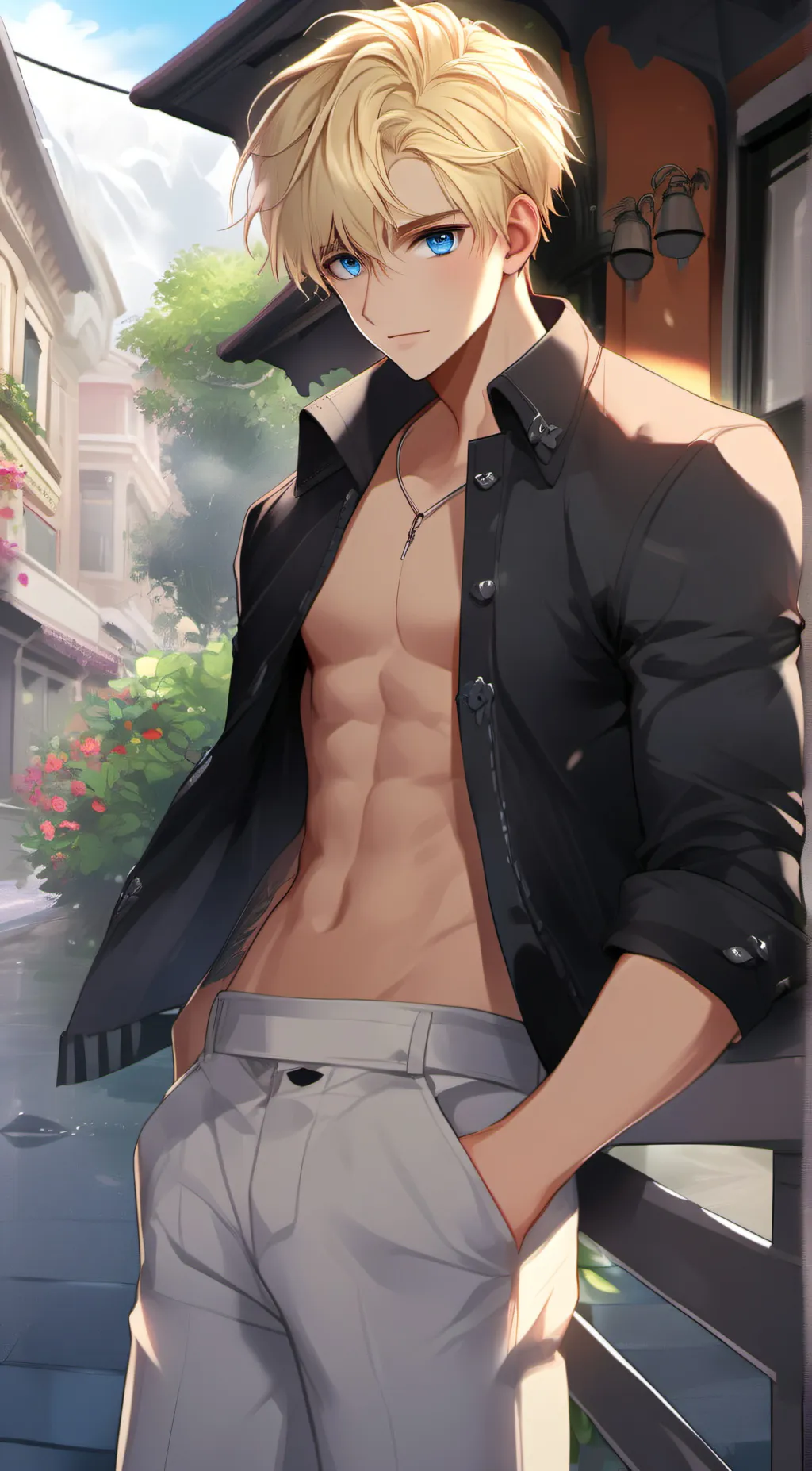 ai character: Zack  background