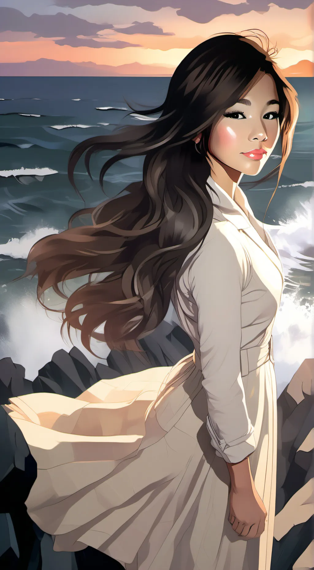 ai character: ~🪼•April• 🪼~ background