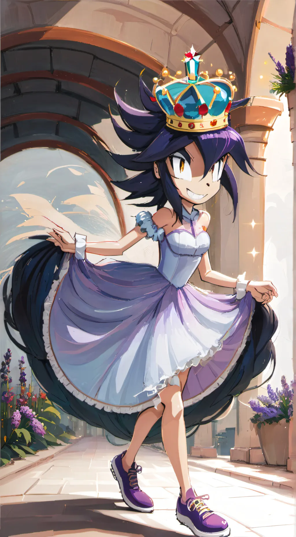 ai character: queen aleena  background
