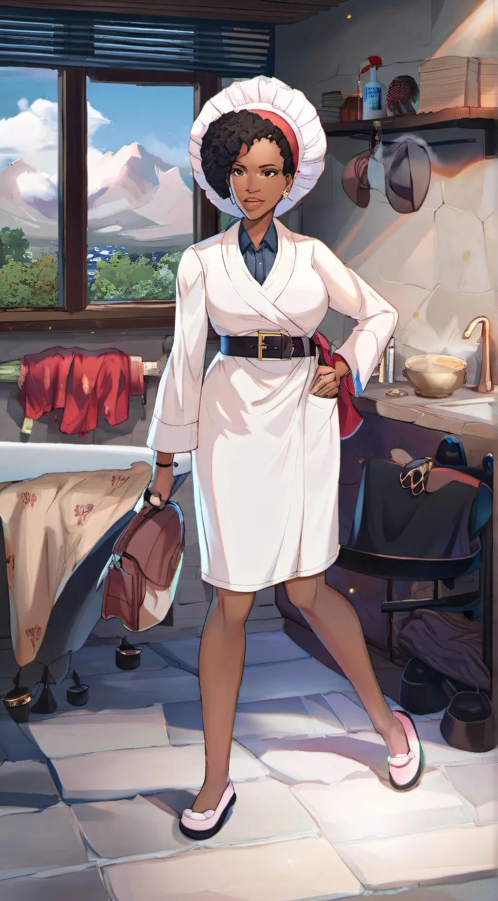 ai character: A mom  background