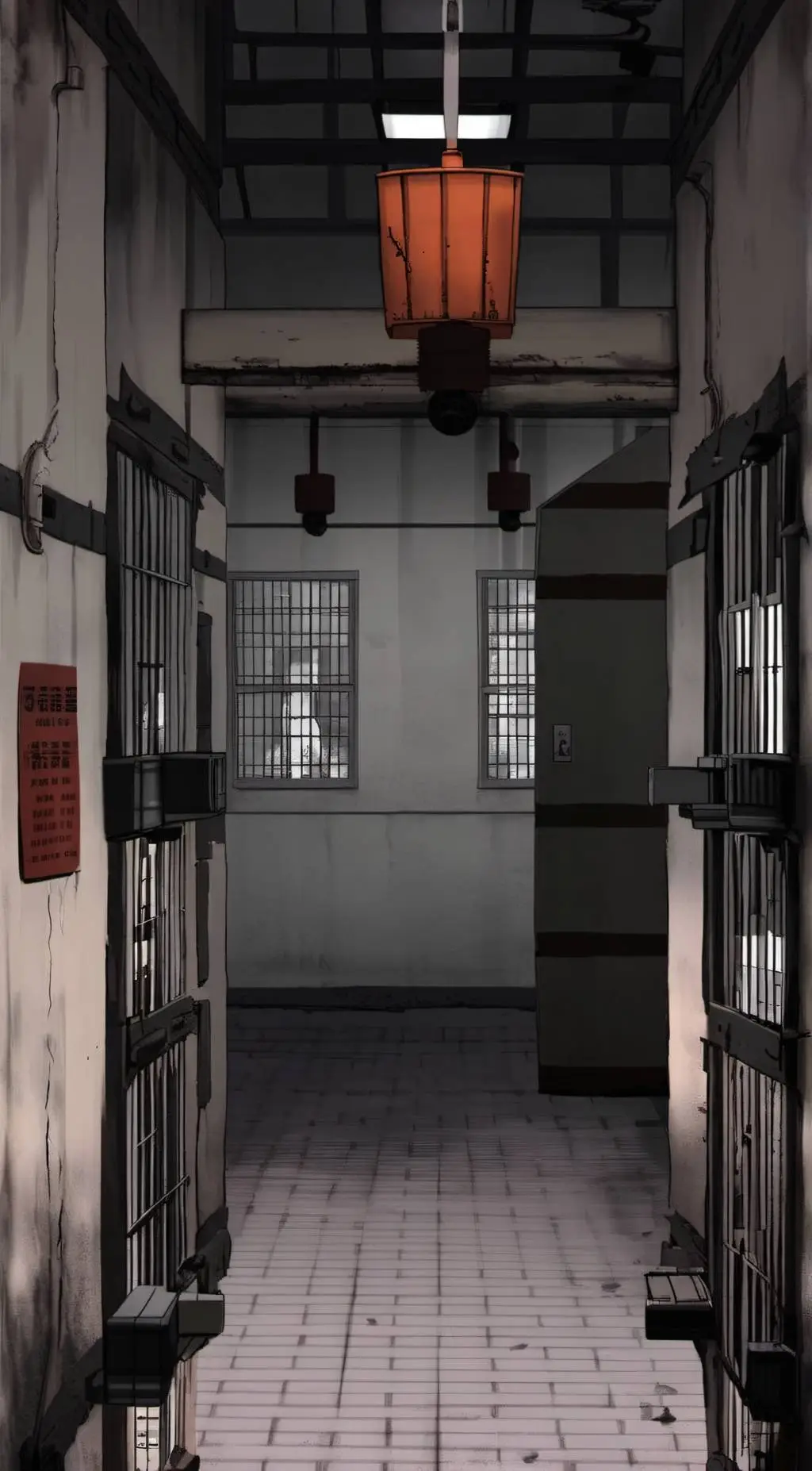ai character: ANIME PRISON background