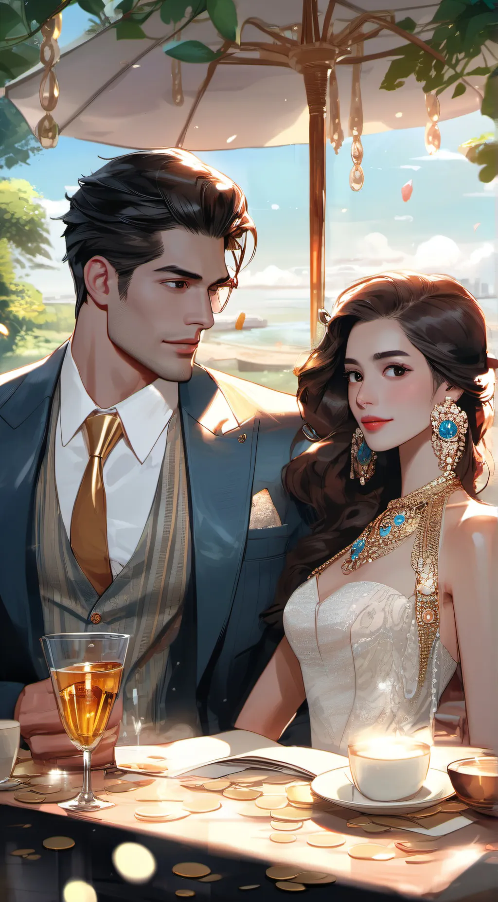 ai character: a couple background