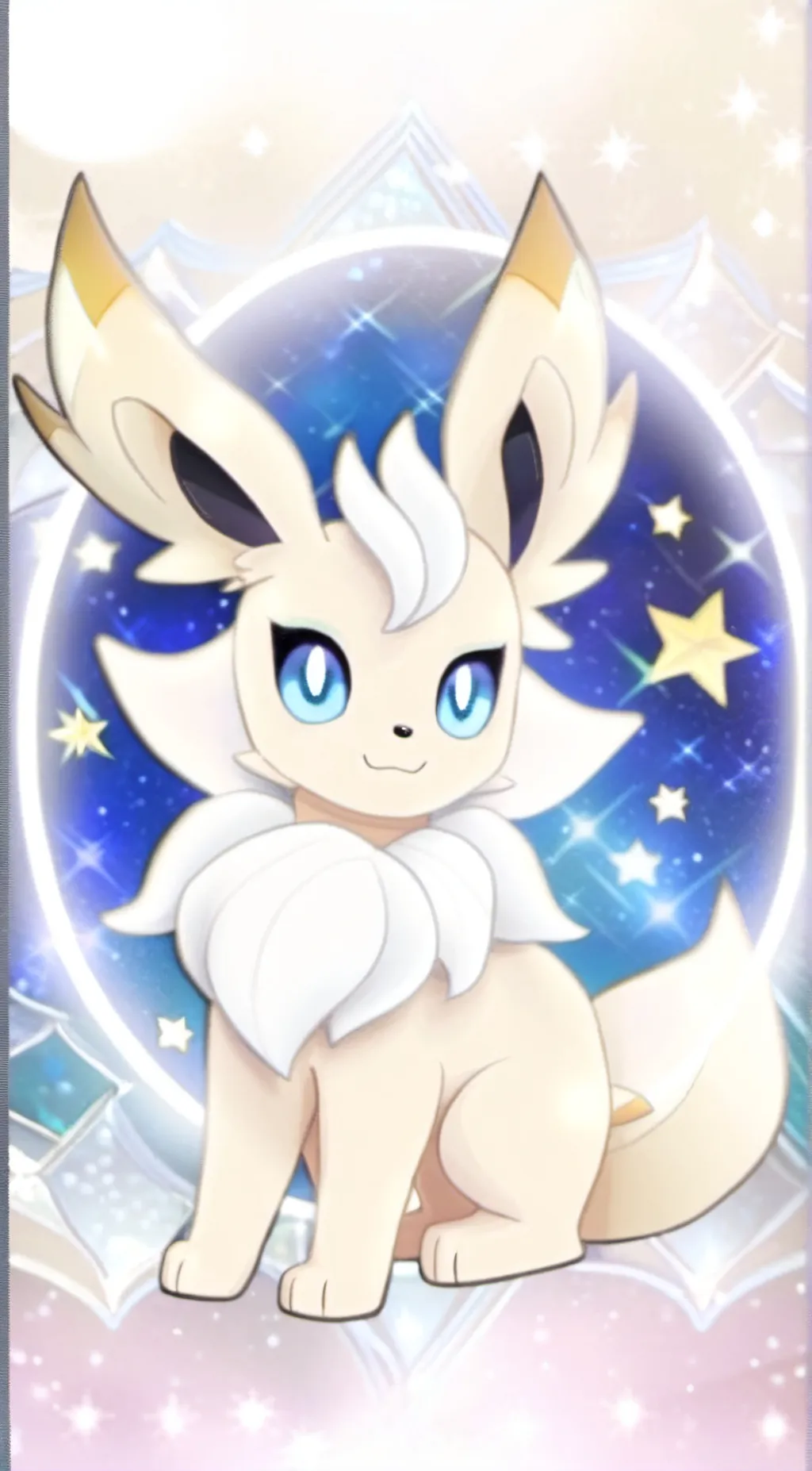 ai character: StarEevee  background